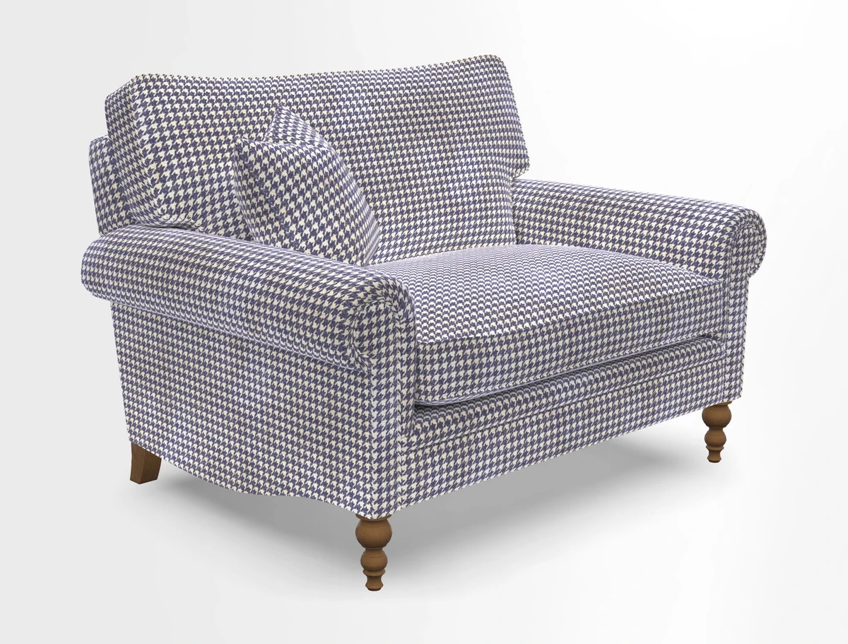 Aldingbourne 3 seater sofa in Grain Sack Stripe Linen Red