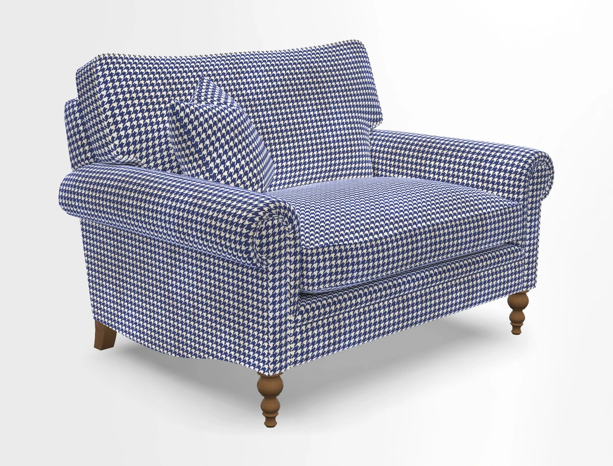 Aldingbourne 3 seater sofa in Grain Sack Stripe Linen Red