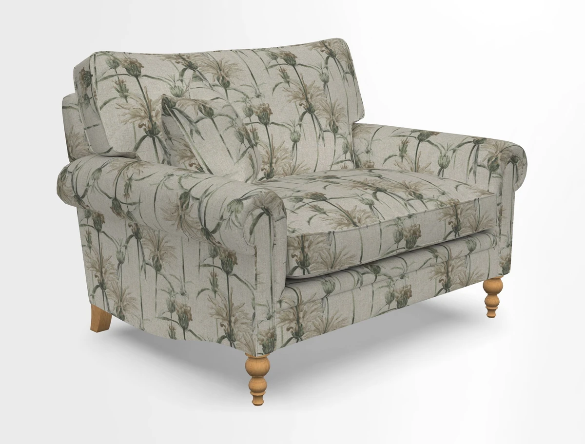 Aldingbourne 3 seater sofa in Grain Sack Stripe Linen Red