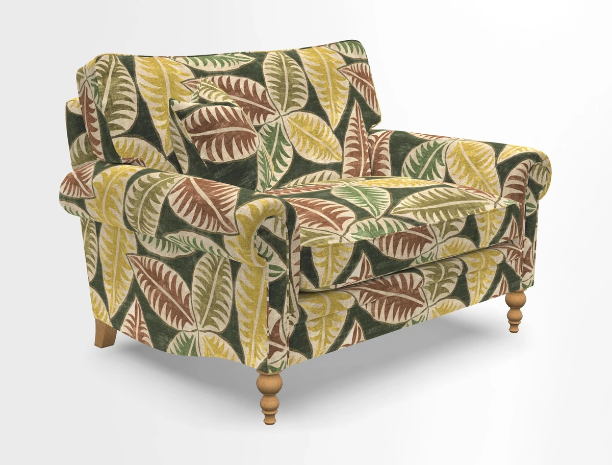 Aldingbourne 3 seater sofa in Grain Sack Stripe Linen Red