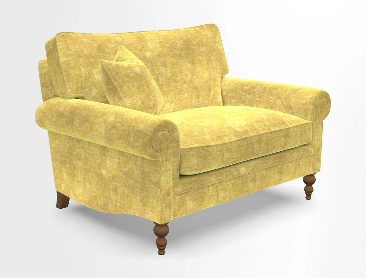 Aldingbourne 3 seater sofa in Grain Sack Stripe Linen Red