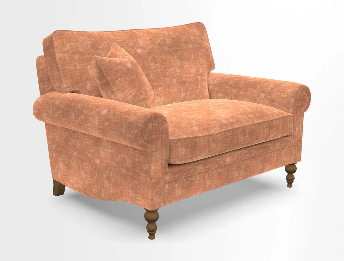 Aldingbourne 3 seater sofa in Grain Sack Stripe Linen Red
