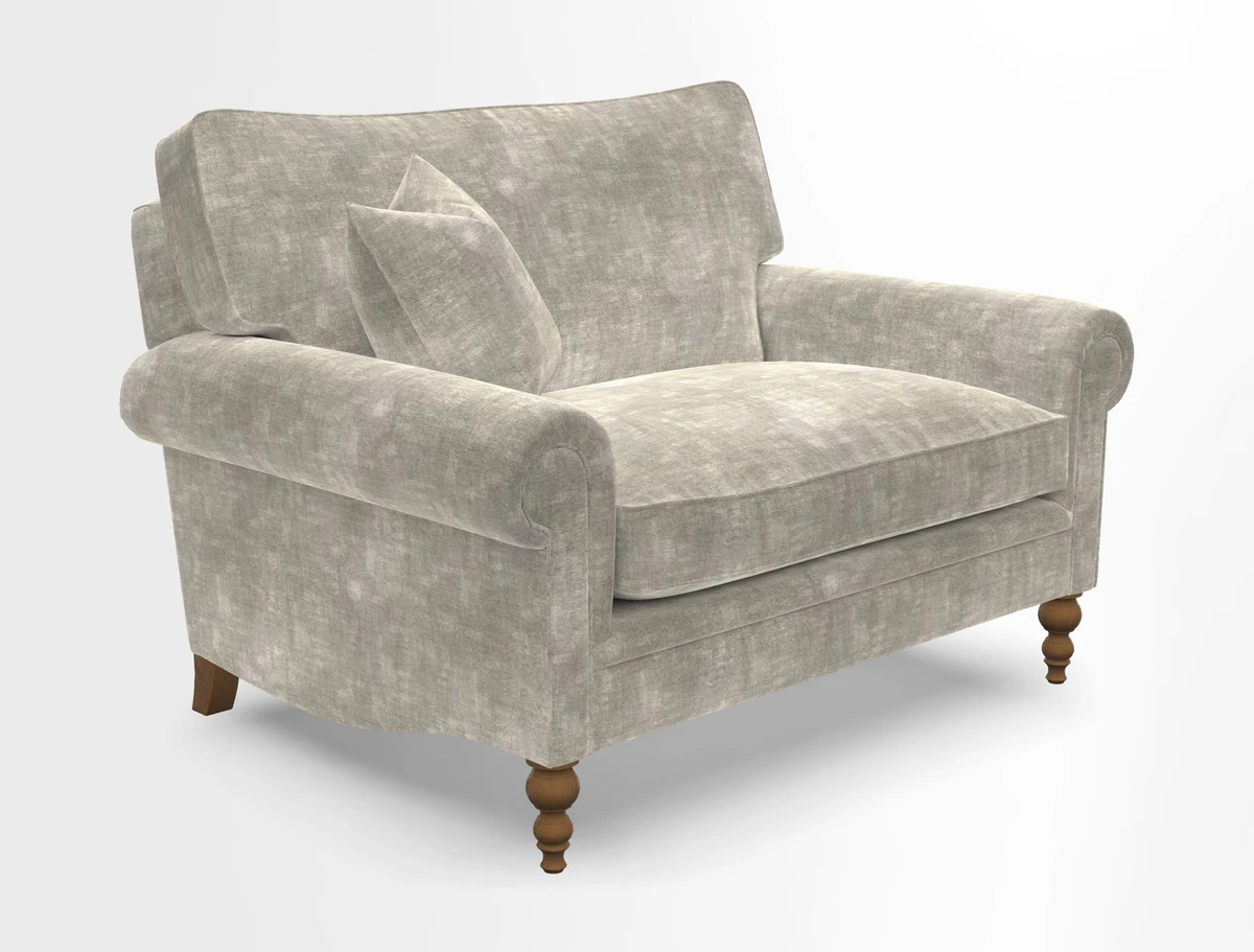 Aldingbourne 3 seater sofa in Grain Sack Stripe Linen Red