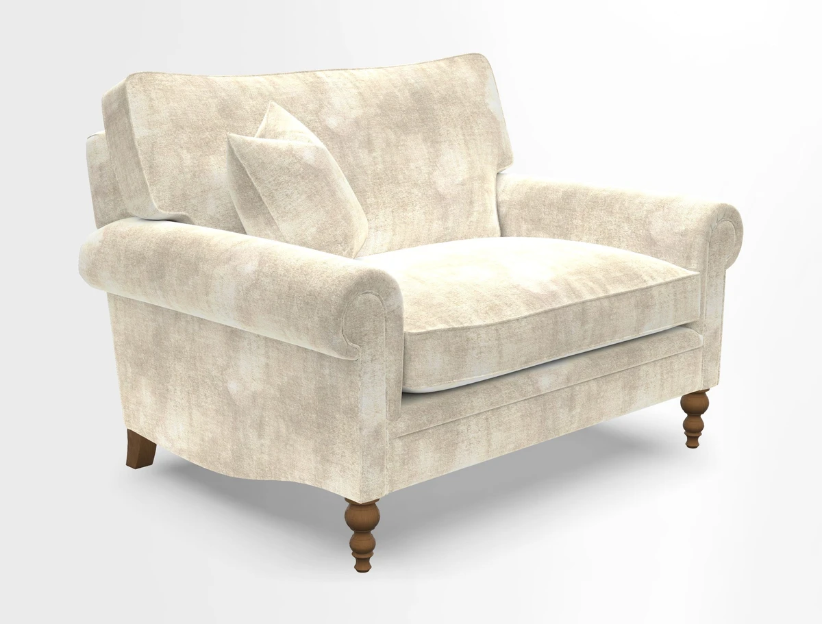 Aldingbourne 3 seater sofa in Grain Sack Stripe Linen Red