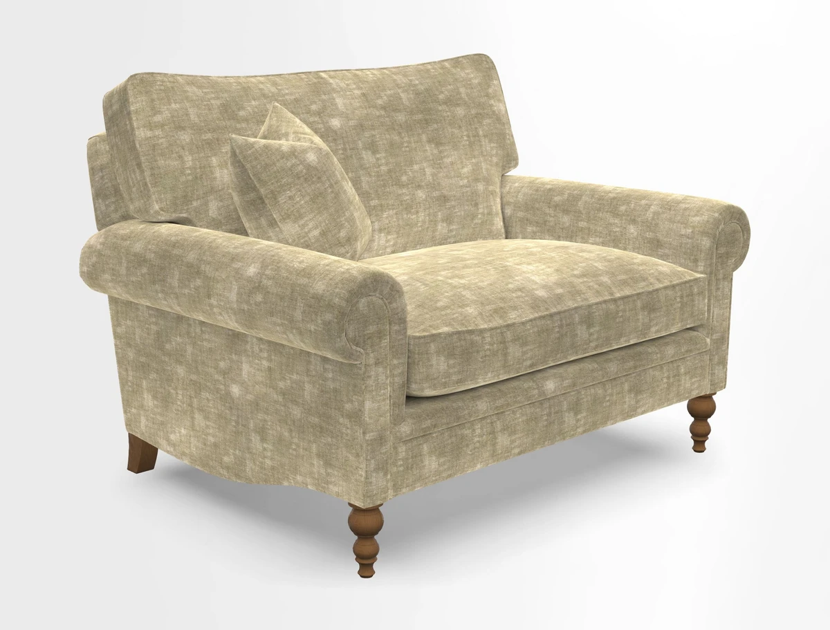 Aldingbourne 3 seater sofa in Grain Sack Stripe Linen Red