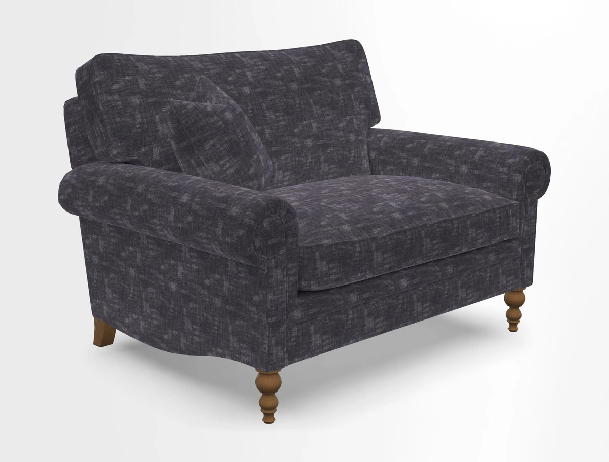 Aldingbourne 3 seater sofa in Grain Sack Stripe Linen Red