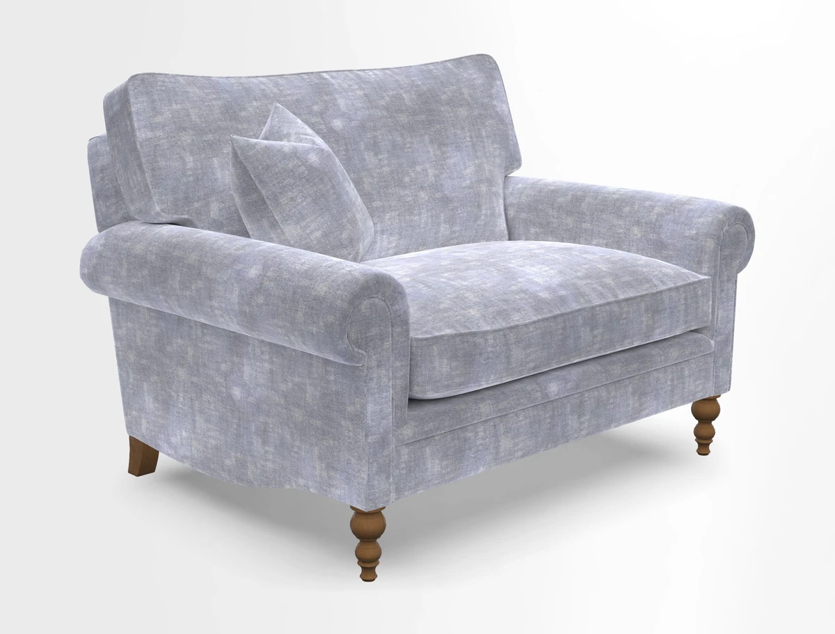 Aldingbourne 3 seater sofa in Grain Sack Stripe Linen Red