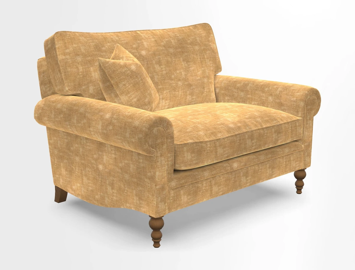 Aldingbourne 3 seater sofa in Grain Sack Stripe Linen Red