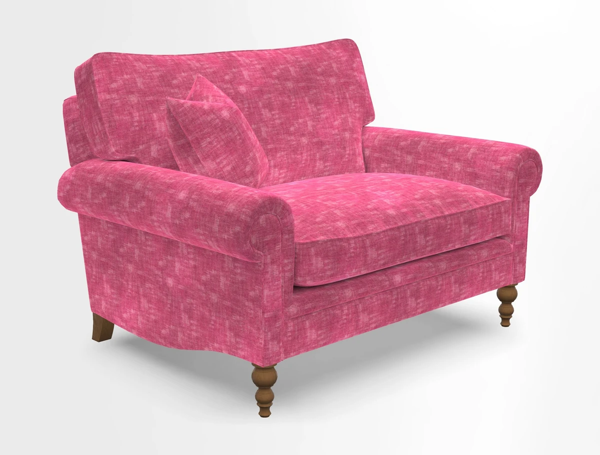 Aldingbourne 3 seater sofa in Grain Sack Stripe Linen Red