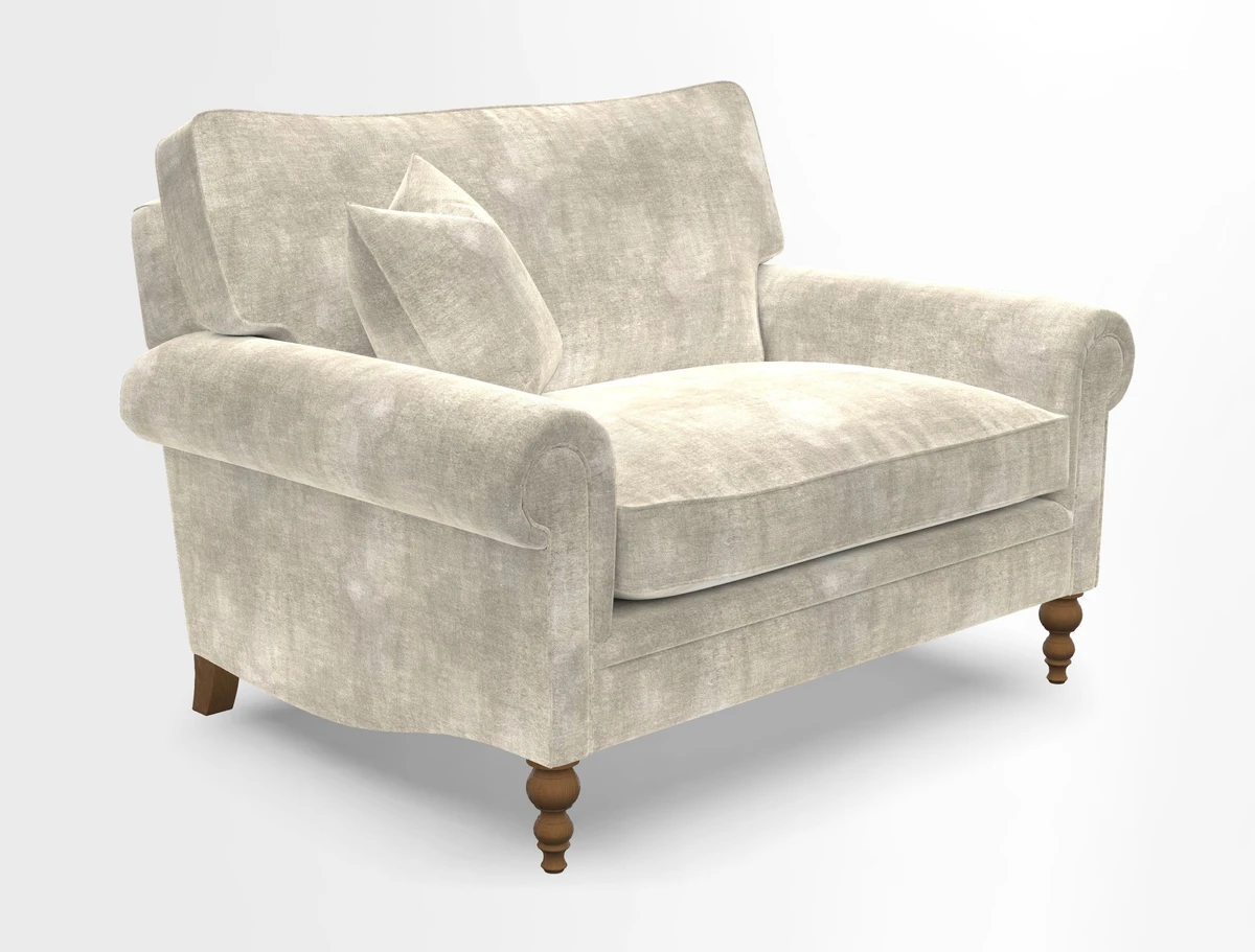 Aldingbourne 3 seater sofa in Grain Sack Stripe Linen Red