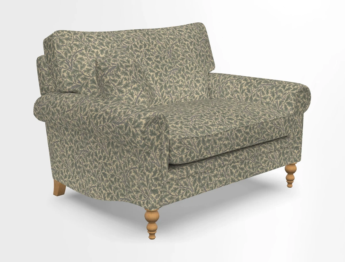 Aldingbourne 3 seater sofa in Grain Sack Stripe Linen Red