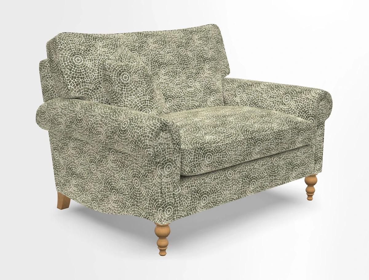 Aldingbourne 3 seater sofa in Grain Sack Stripe Linen Red