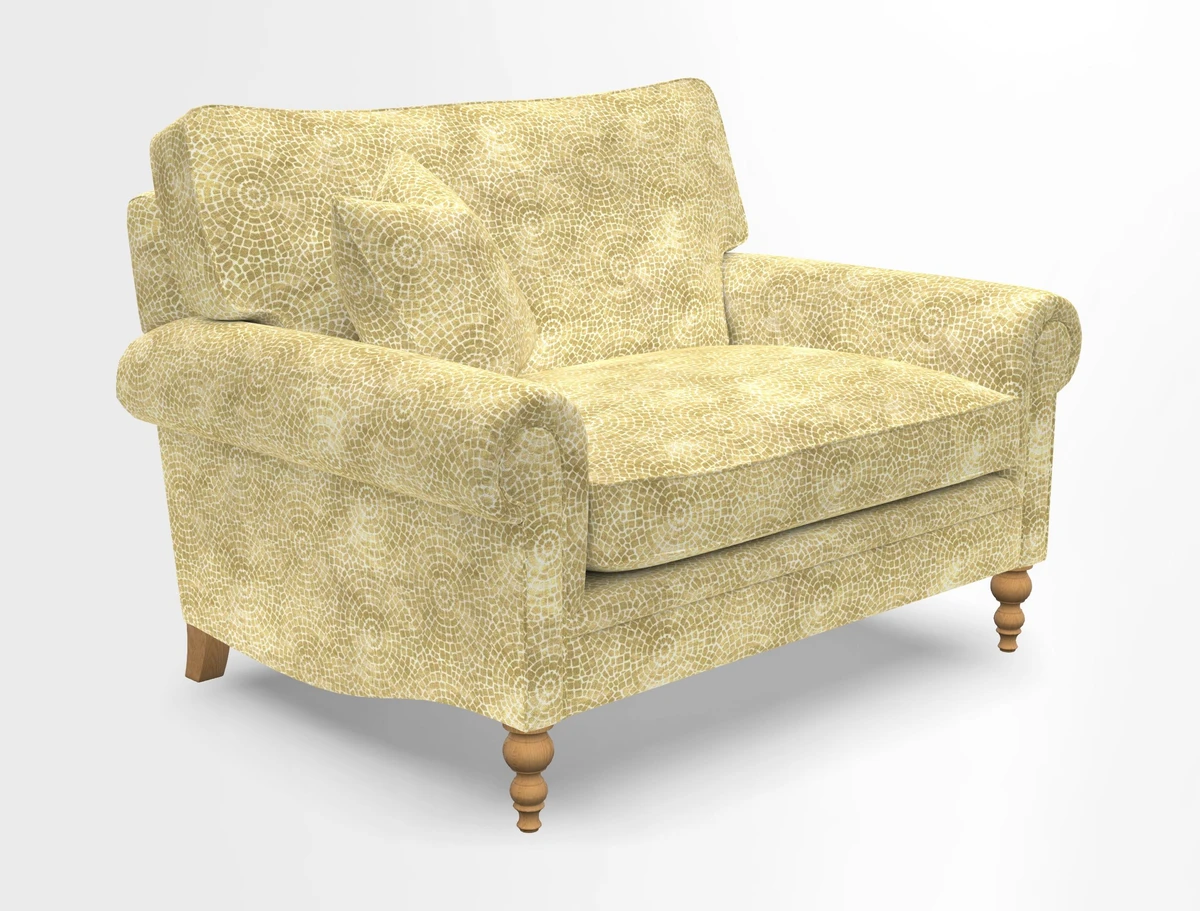 Aldingbourne 3 seater sofa in Grain Sack Stripe Linen Red