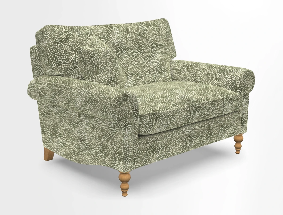 Aldingbourne 3 seater sofa in Grain Sack Stripe Linen Red