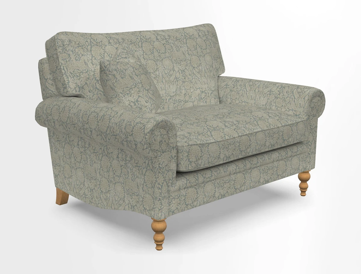 Aldingbourne 3 seater sofa in Grain Sack Stripe Linen Red