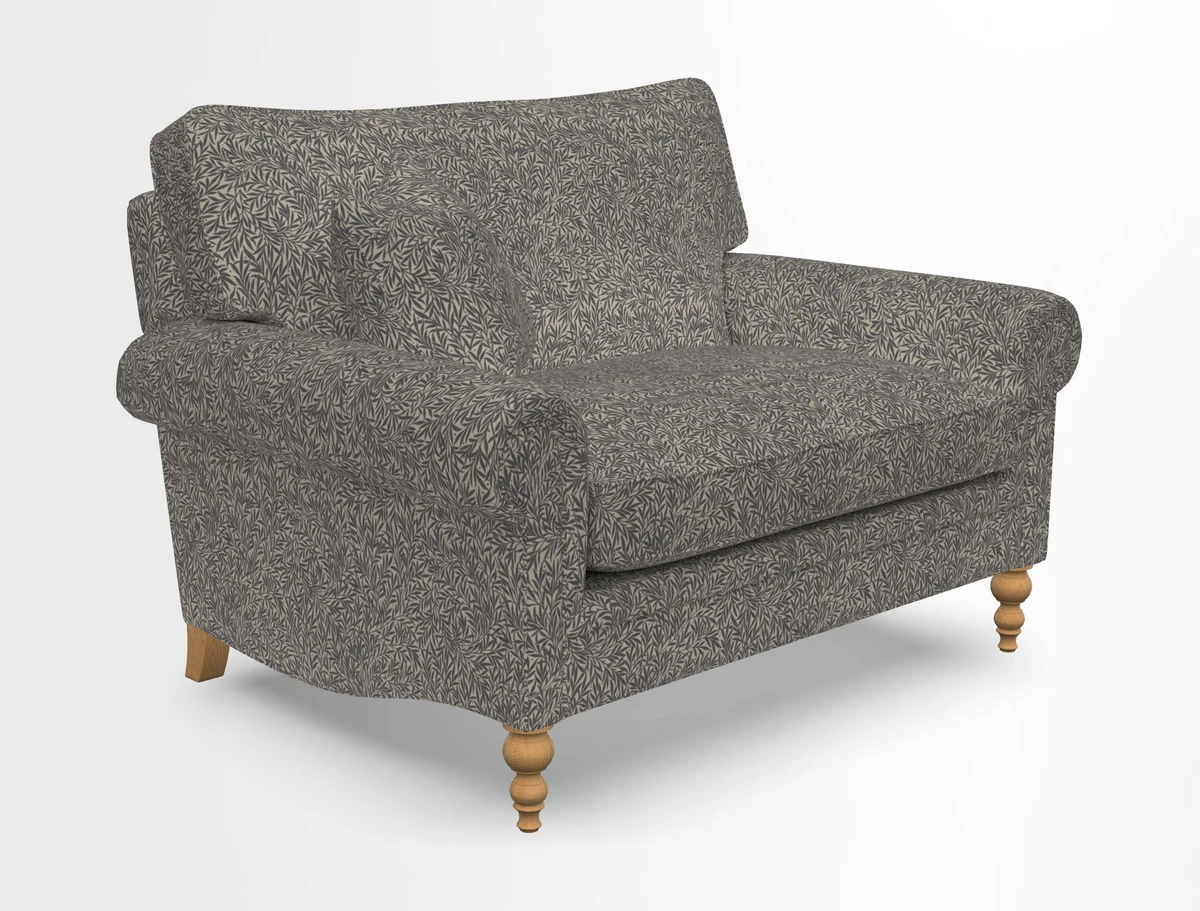 Aldingbourne 3 seater sofa in Grain Sack Stripe Linen Red