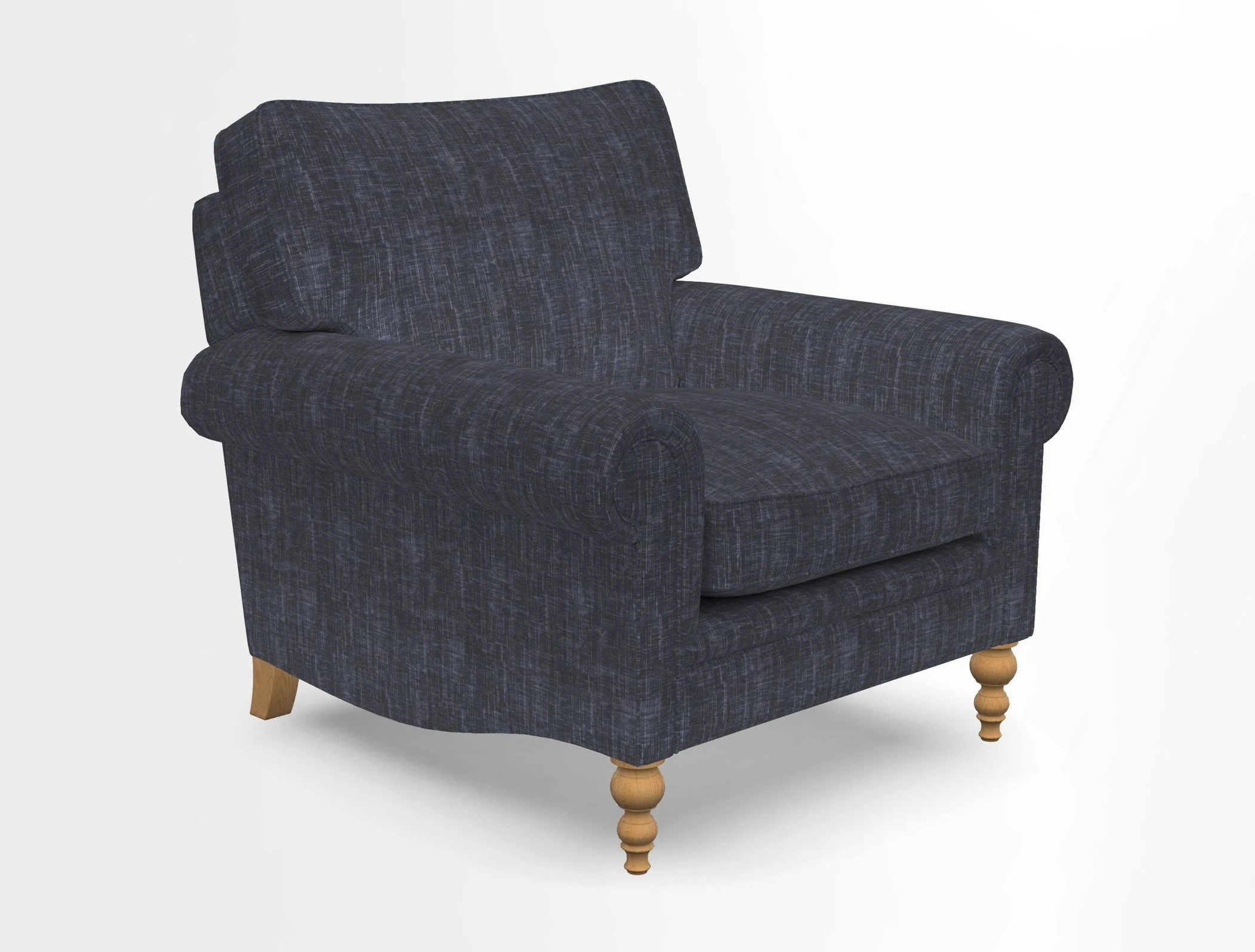 Aldingbourne Chair in Grain Sack Stripe Linen Red
