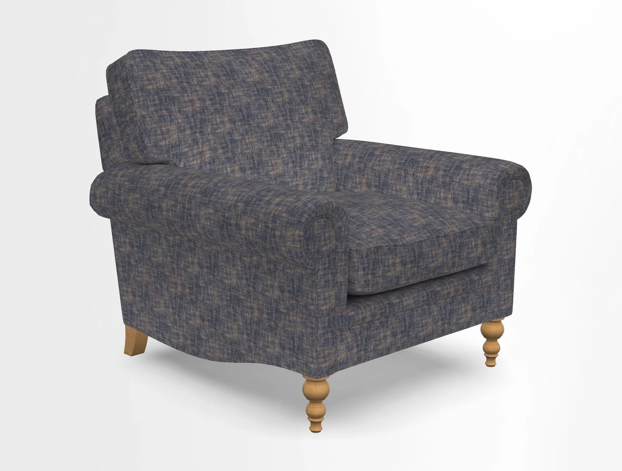 Aldingbourne Chair in Grain Sack Stripe Linen Red