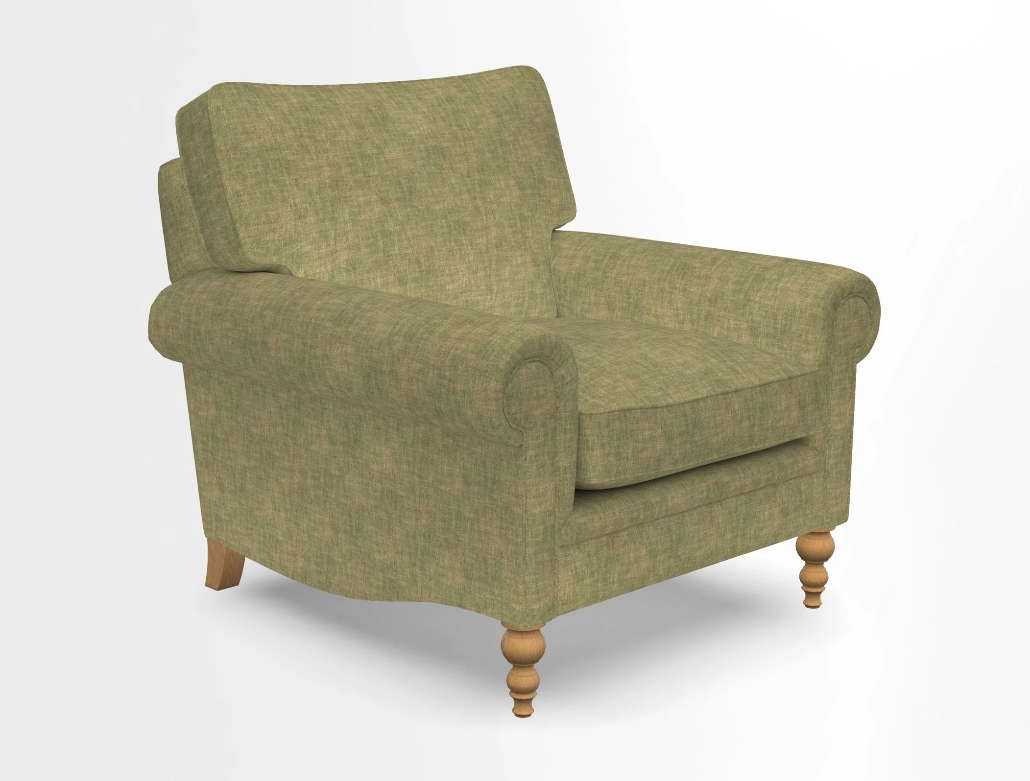 Aldingbourne Chair in Grain Sack Stripe Linen Red