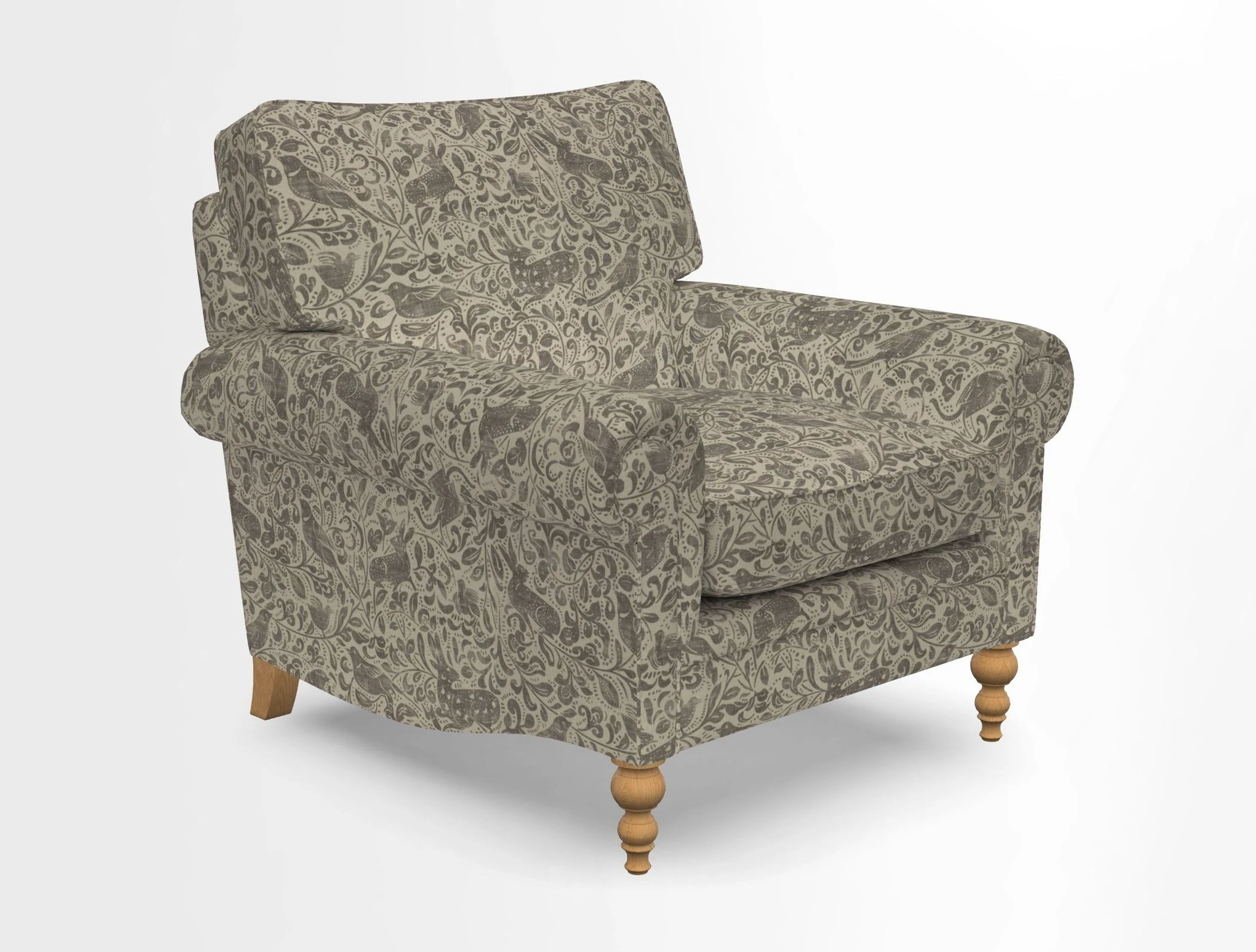 Aldingbourne Chair in Grain Sack Stripe Linen Red