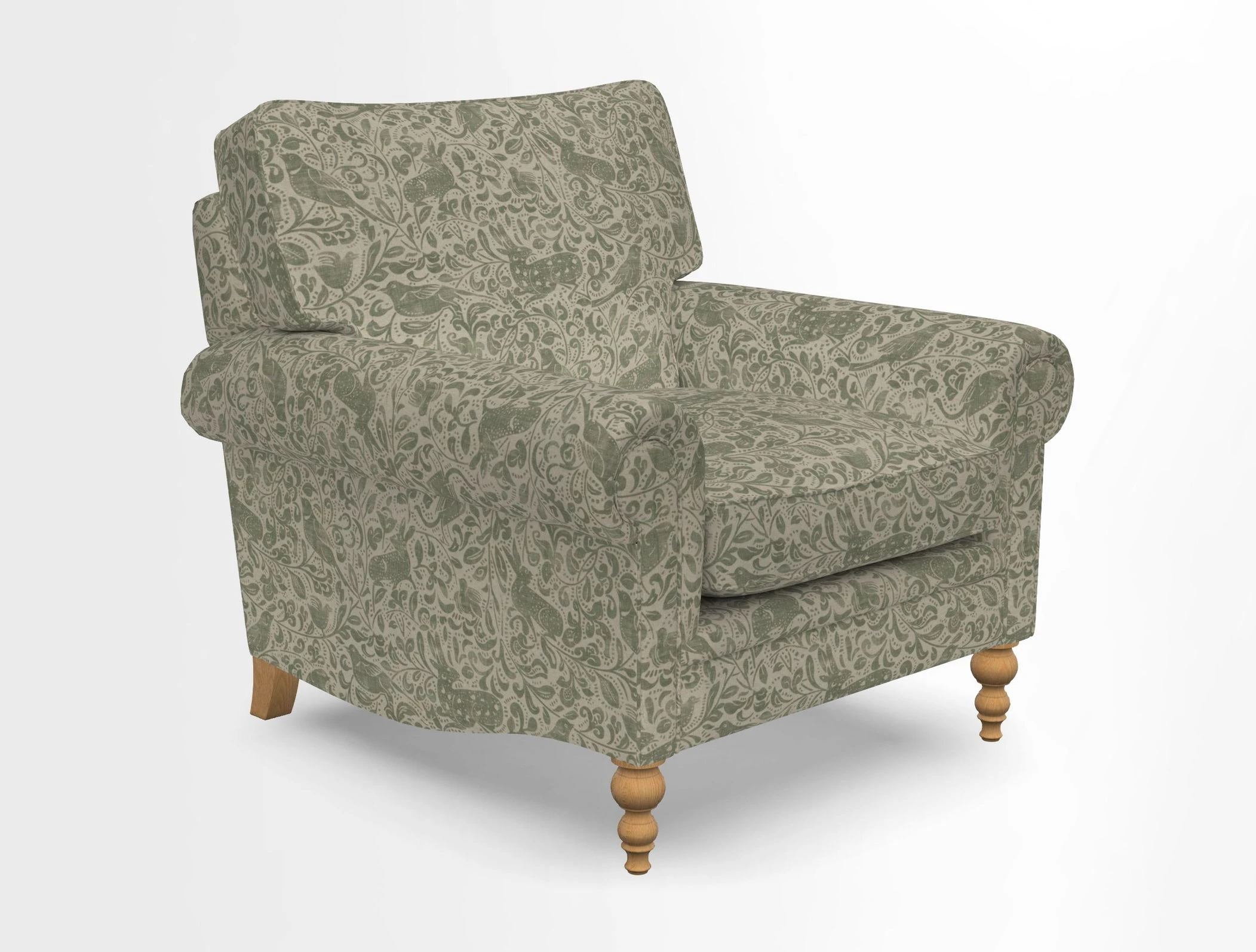 Aldingbourne Chair in Grain Sack Stripe Linen Red