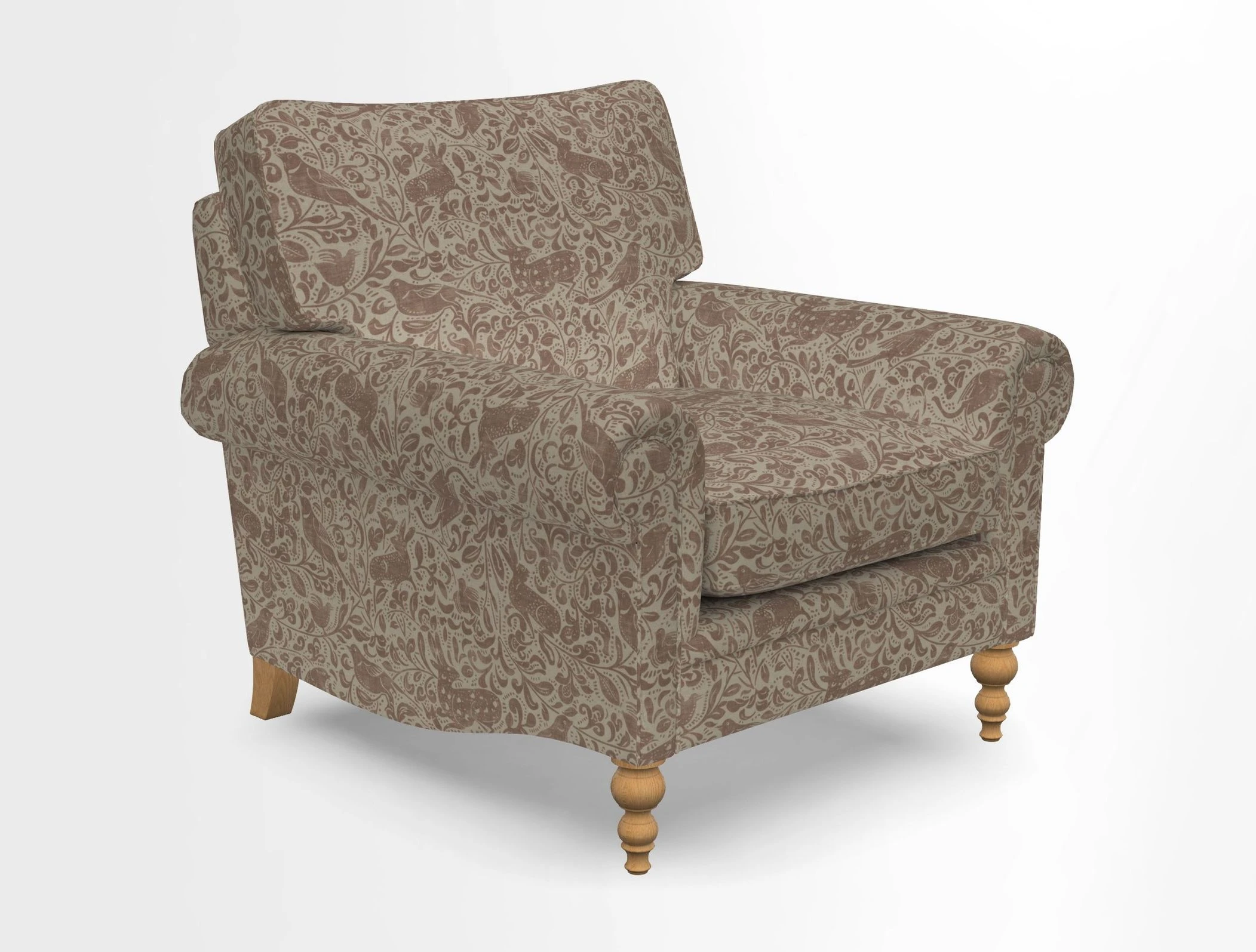Aldingbourne Chair in Grain Sack Stripe Linen Red