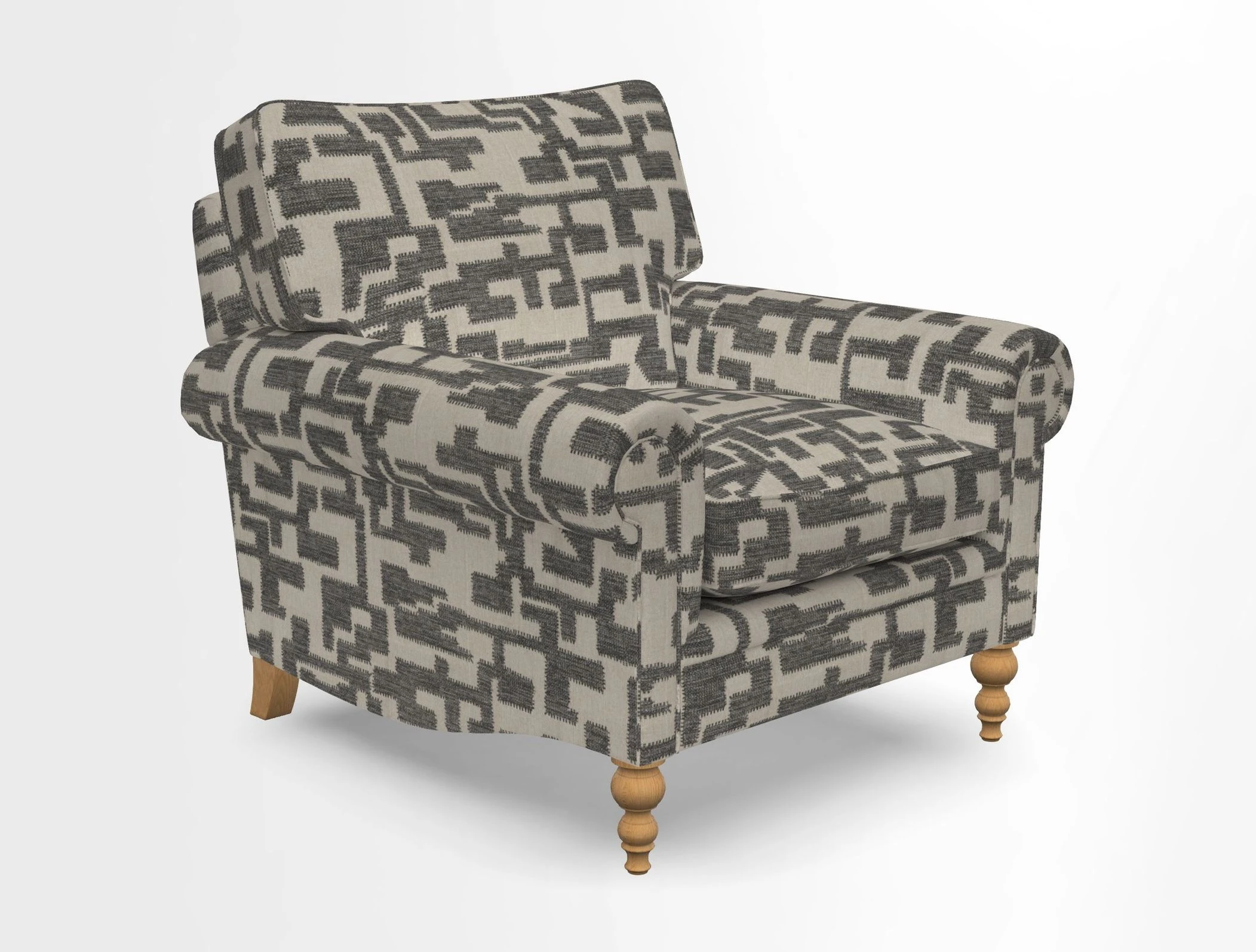 Aldingbourne Chair in Grain Sack Stripe Linen Red