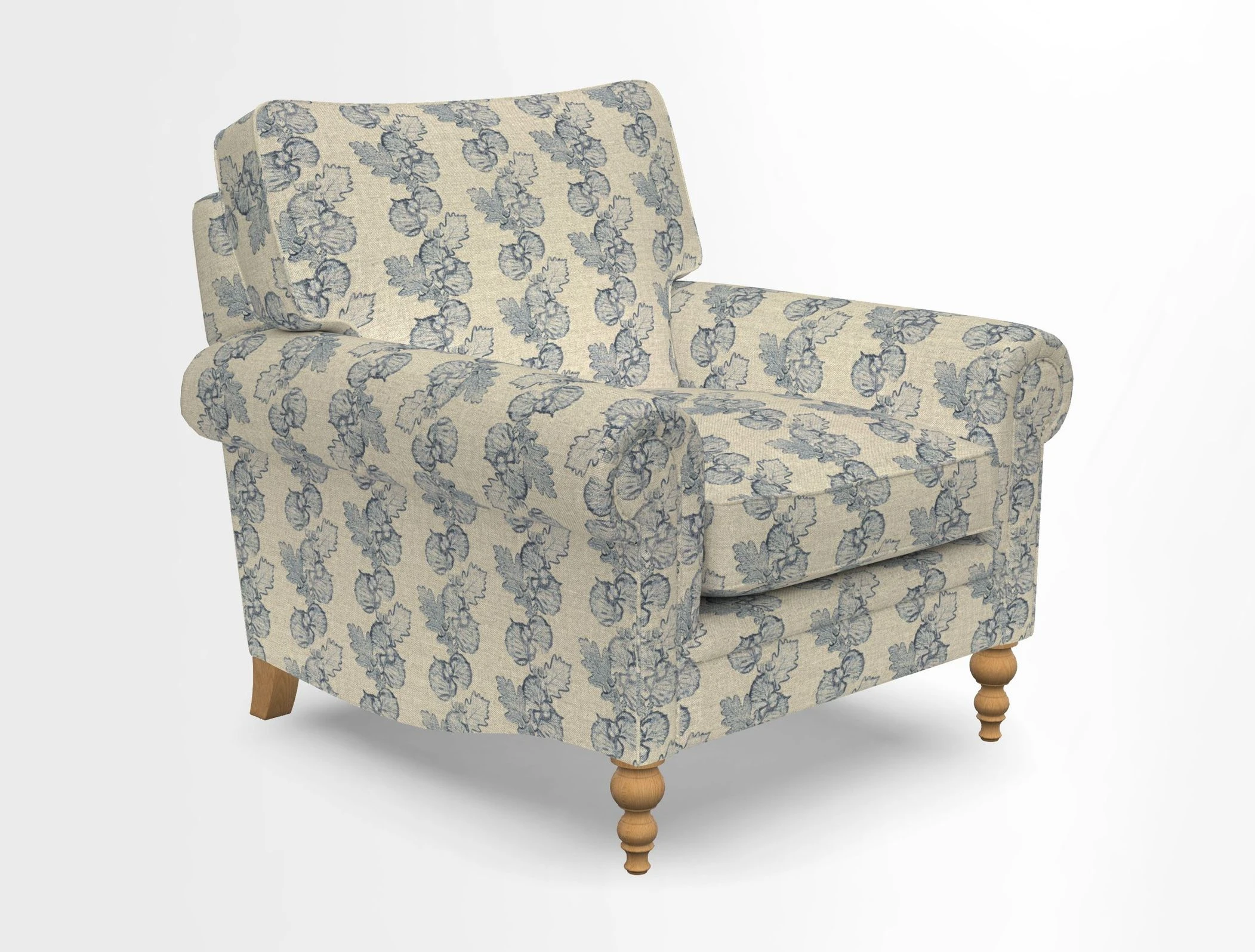Aldingbourne Chair in Grain Sack Stripe Linen Red