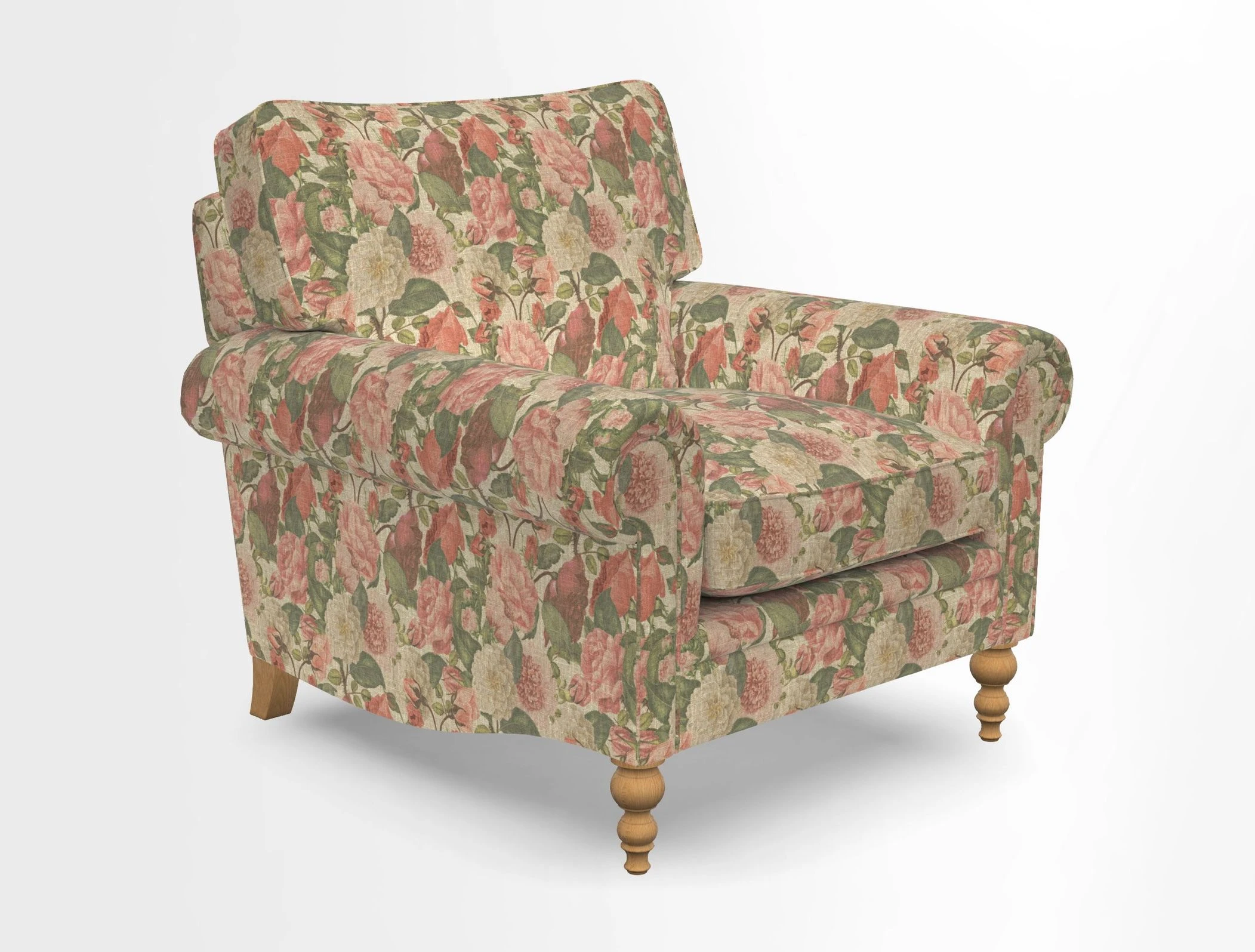 Aldingbourne Chair in Grain Sack Stripe Linen Red