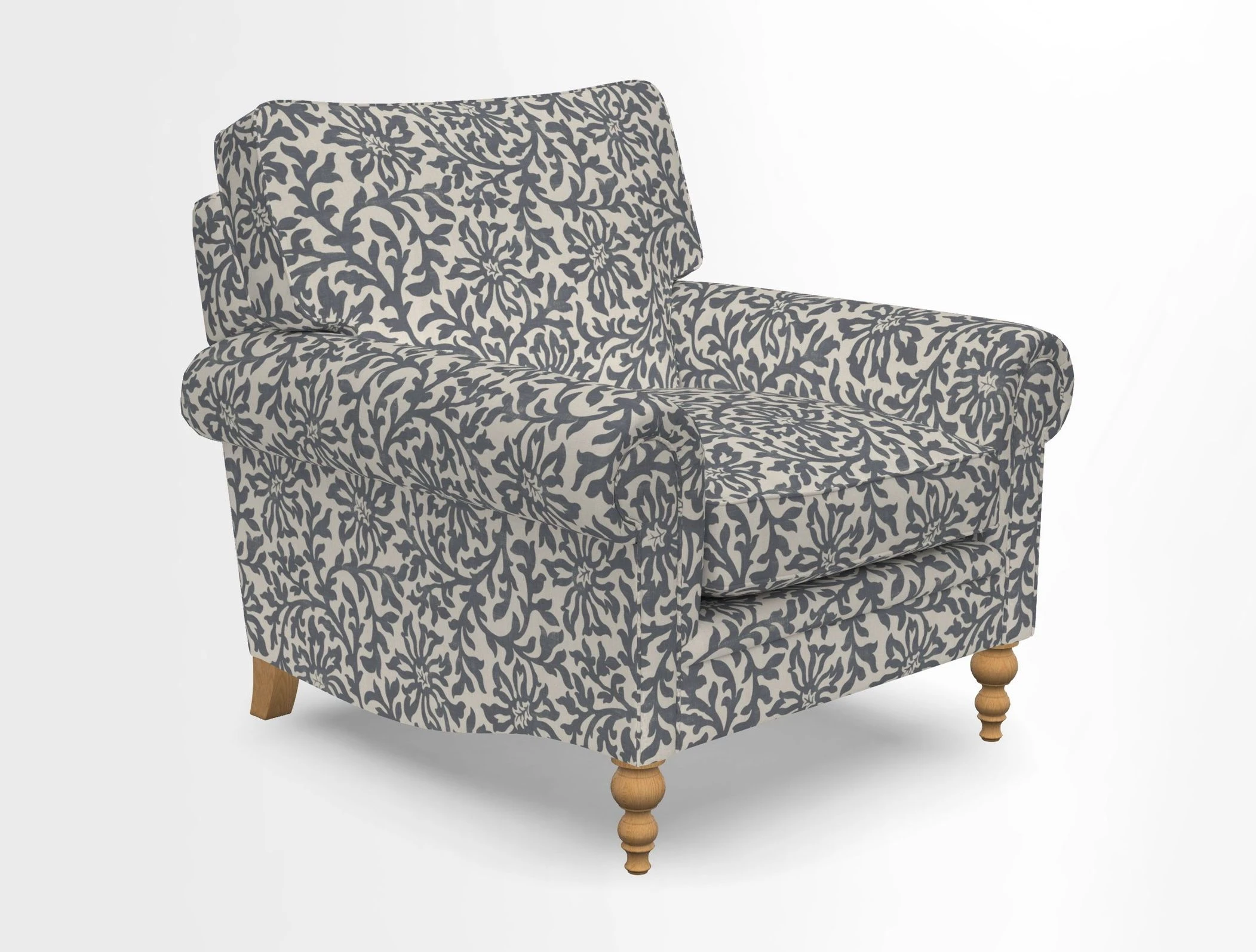 Aldingbourne Chair in Grain Sack Stripe Linen Red