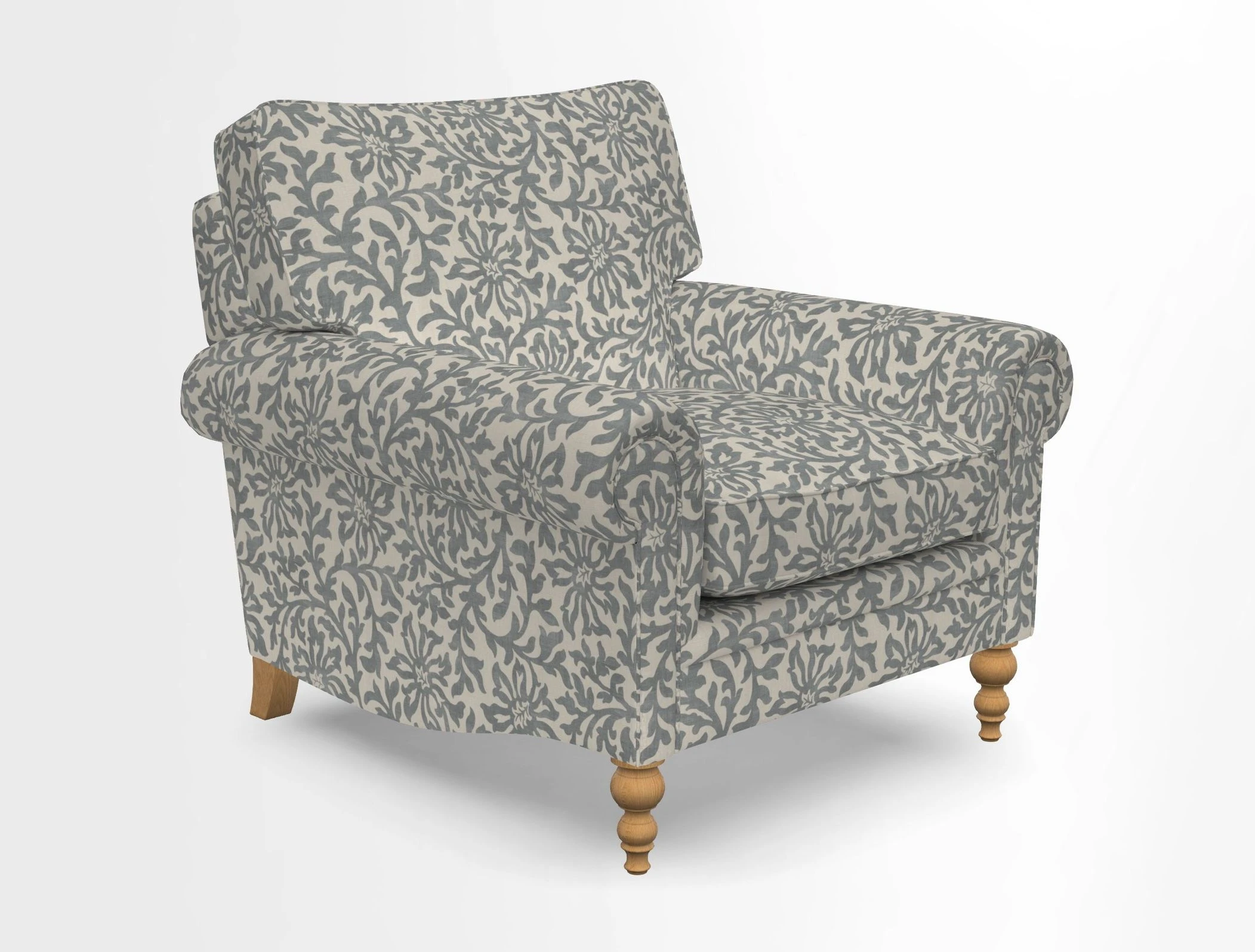Aldingbourne Chair in Grain Sack Stripe Linen Red