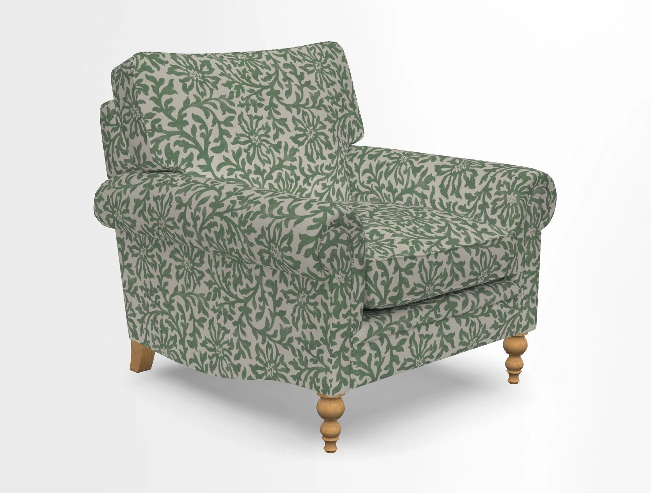 Aldingbourne Chair in Grain Sack Stripe Linen Red