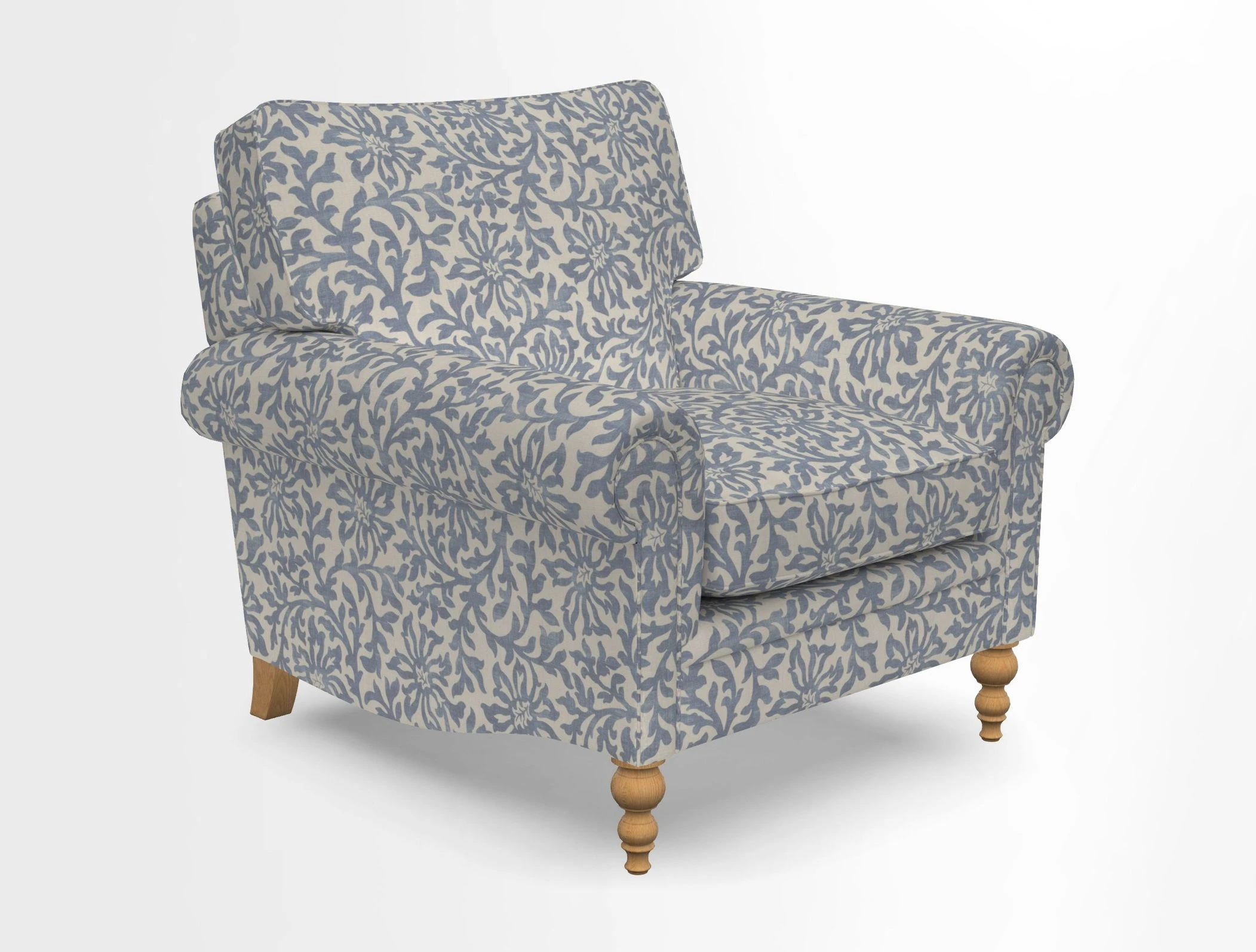Aldingbourne Chair in Grain Sack Stripe Linen Red