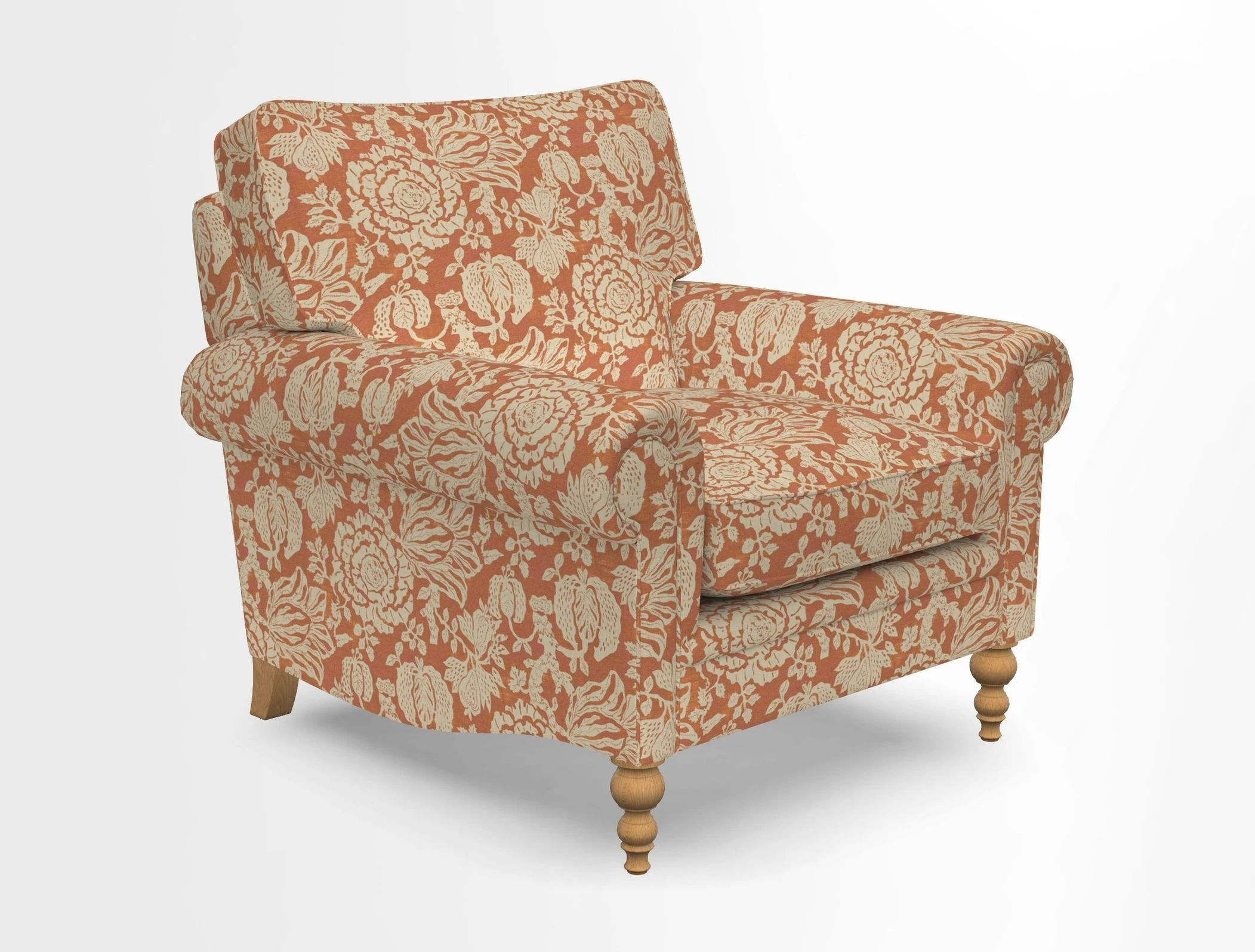 Aldingbourne Chair in Grain Sack Stripe Linen Red