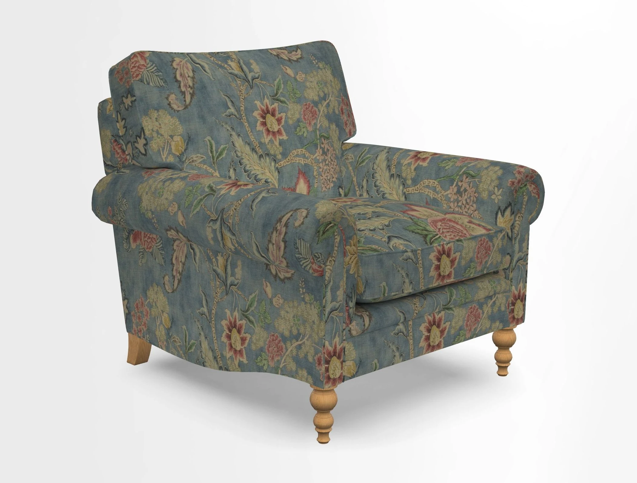 Aldingbourne Chair in Grain Sack Stripe Linen Red