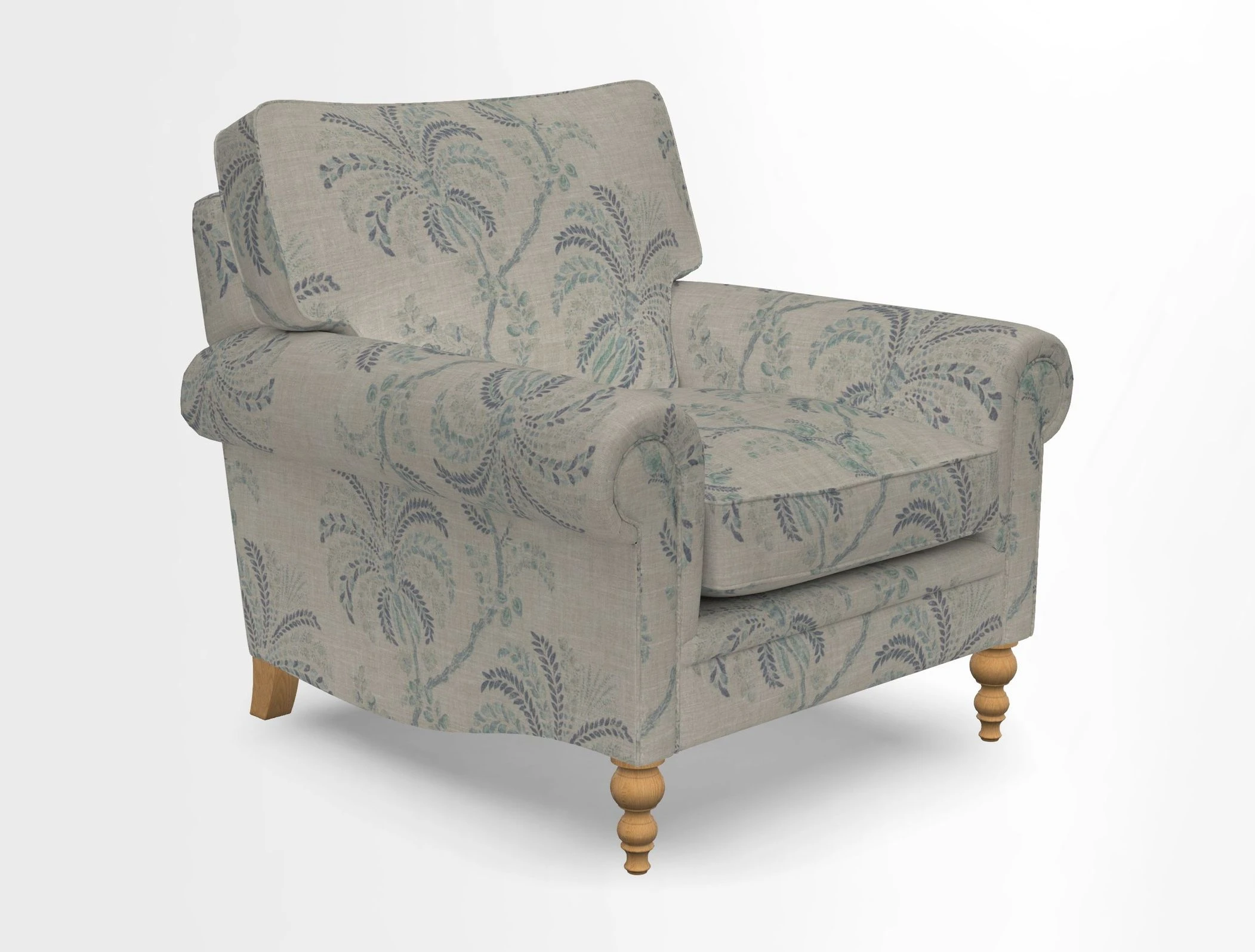Aldingbourne Chair in Grain Sack Stripe Linen Red