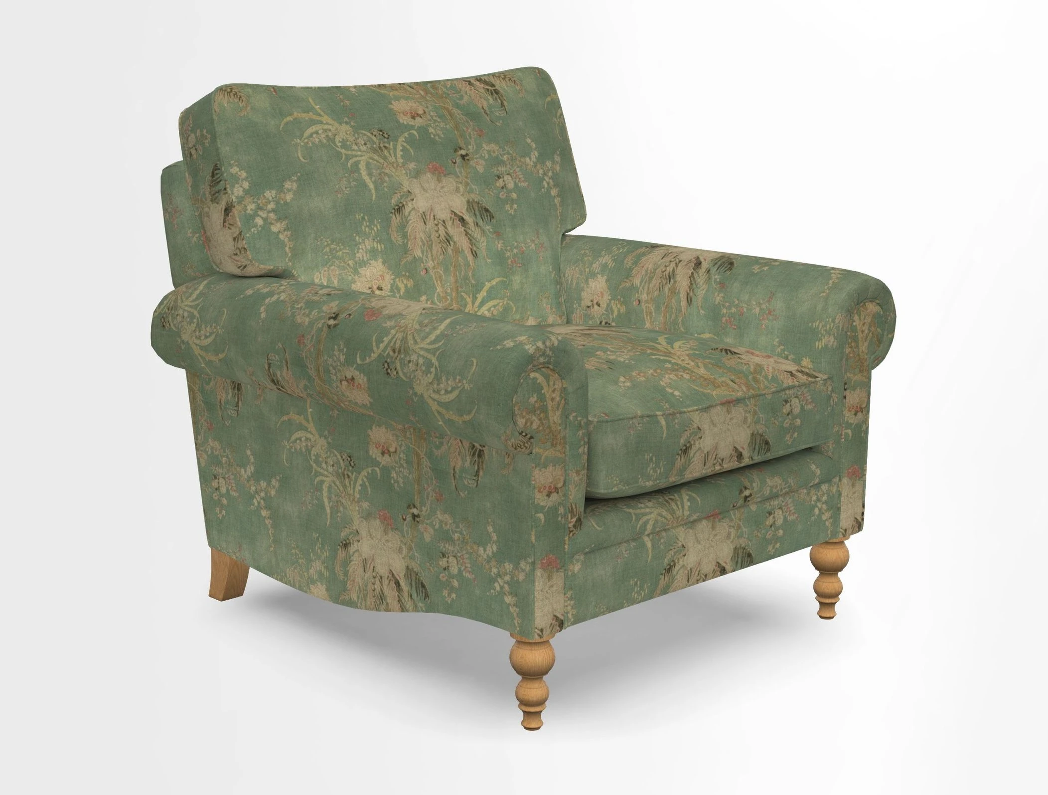 Aldingbourne Chair in Grain Sack Stripe Linen Red