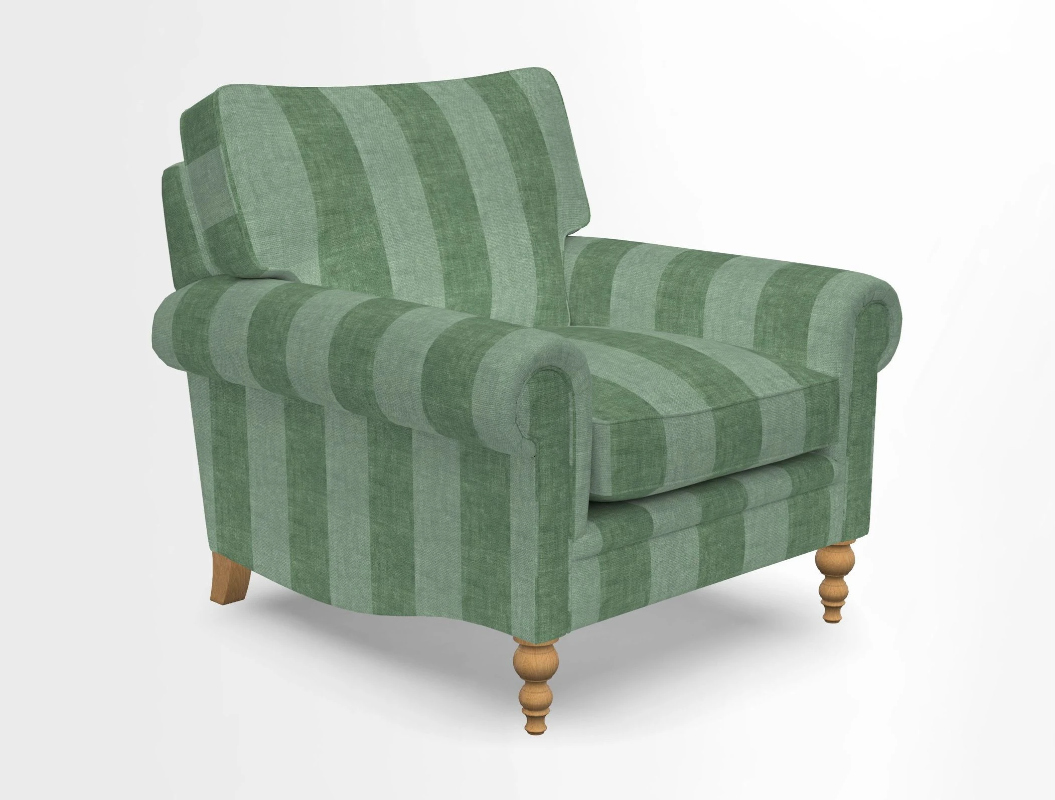 Aldingbourne Chair in Grain Sack Stripe Linen Red