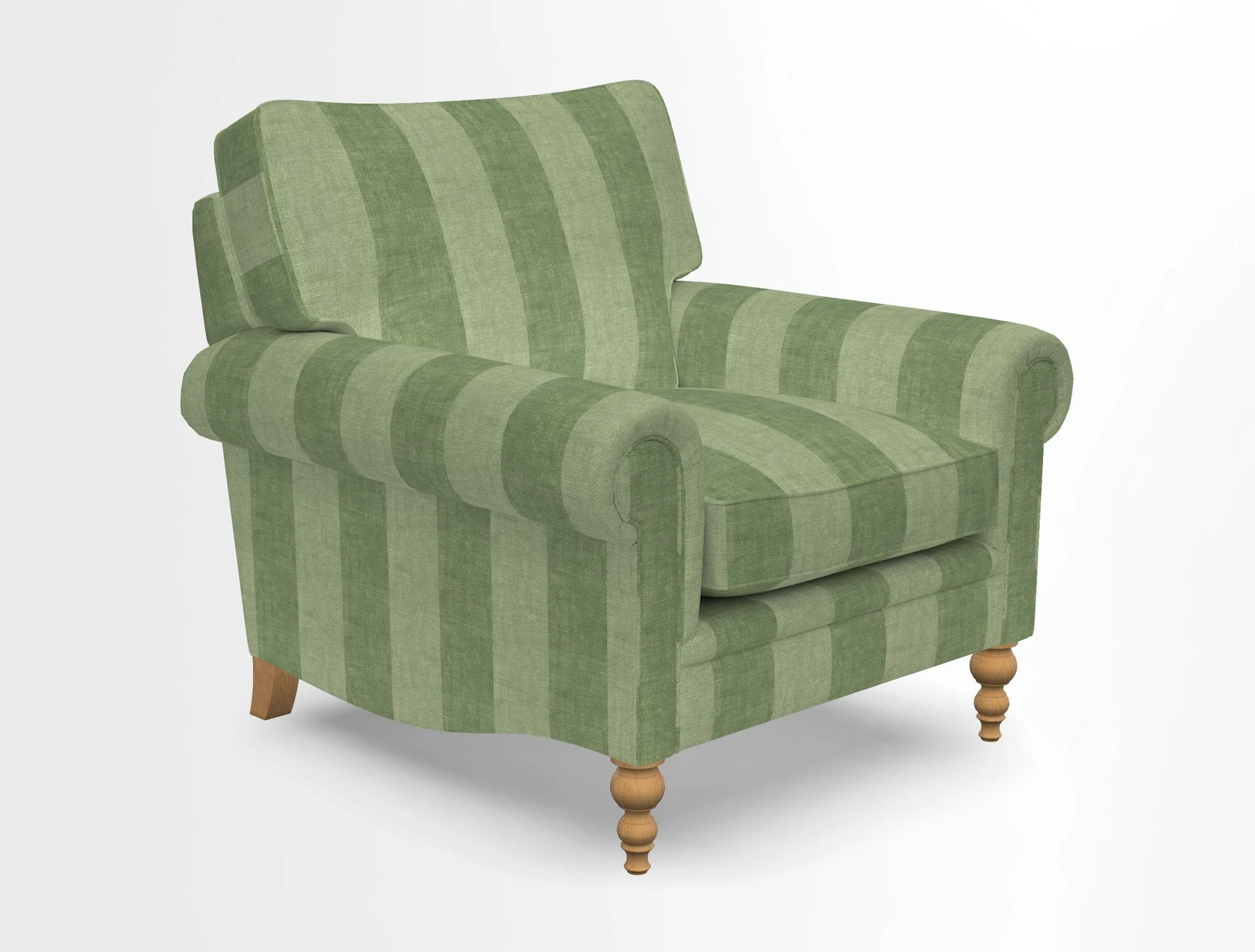 Aldingbourne Chair in Grain Sack Stripe Linen Red