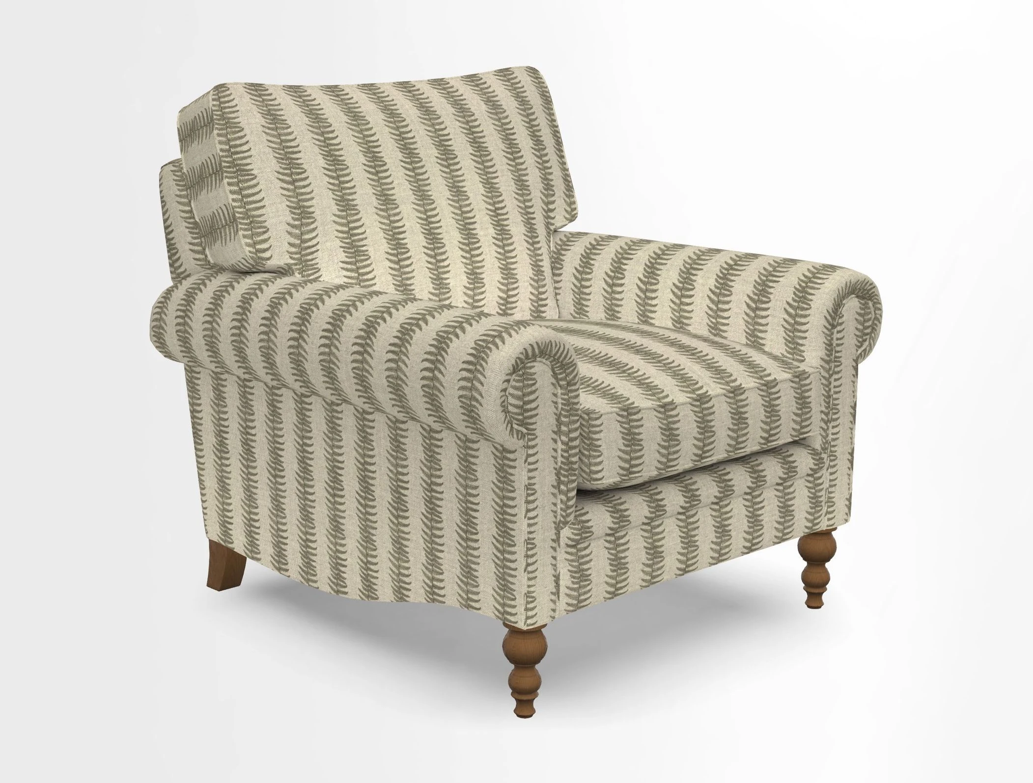 Aldingbourne Chair in Grain Sack Stripe Linen Red