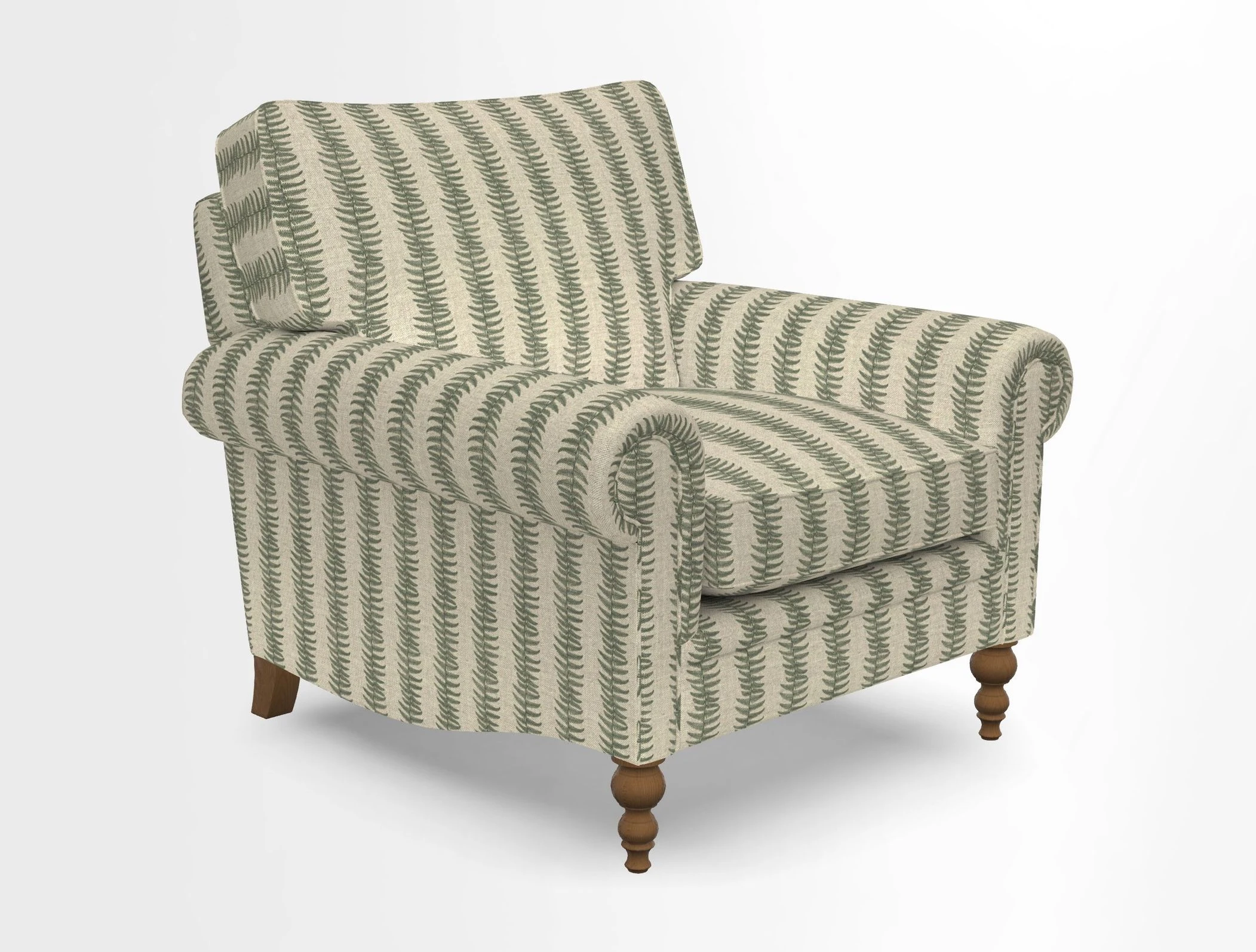 Aldingbourne Chair in Grain Sack Stripe Linen Red