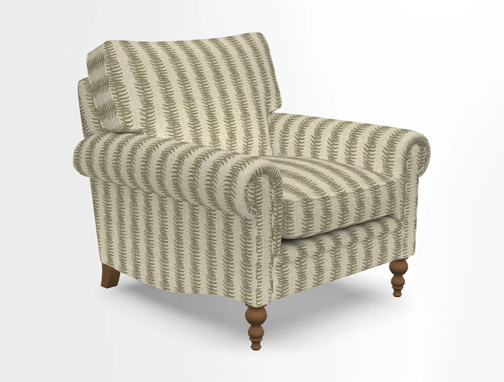 Aldingbourne Chair in Grain Sack Stripe Linen Red