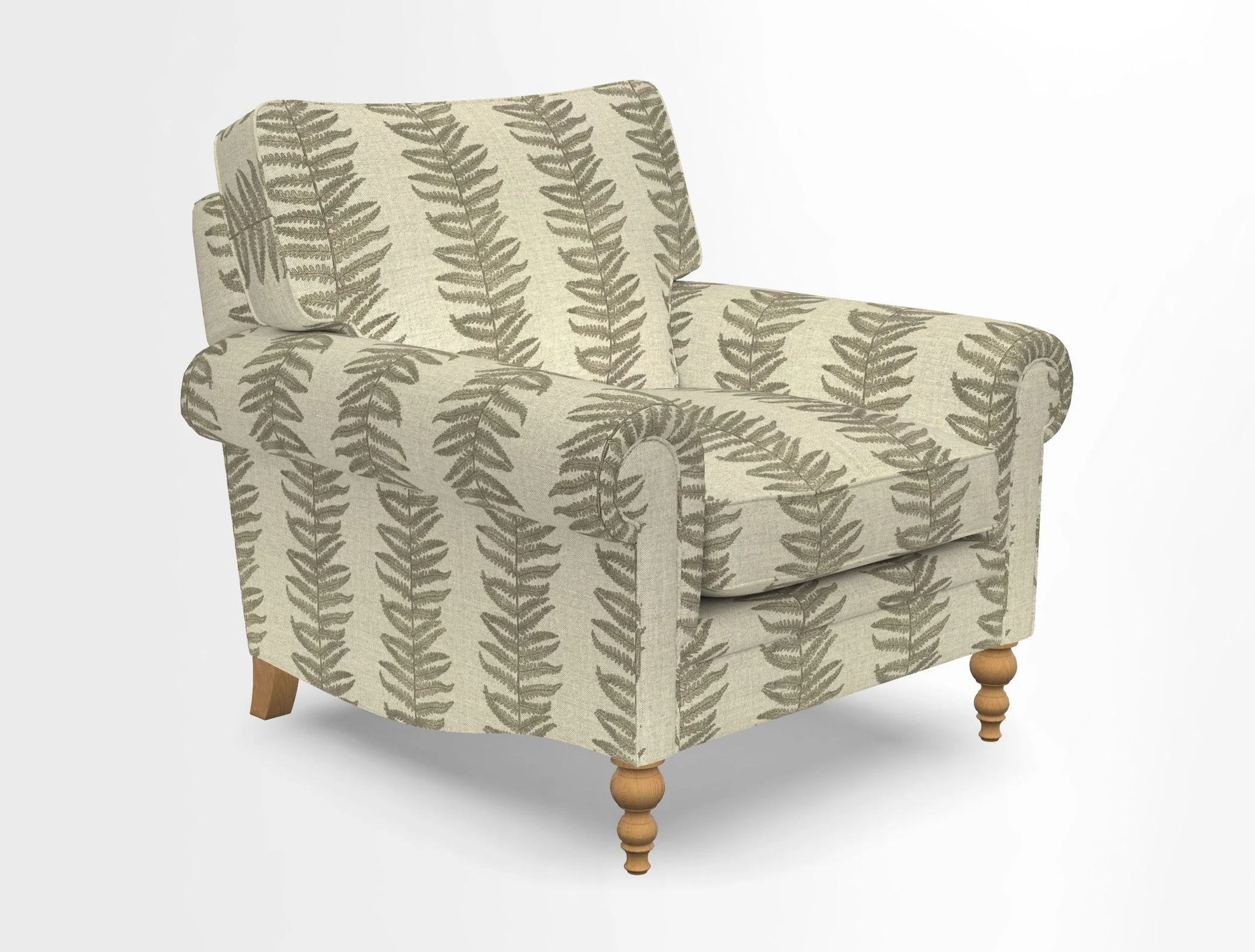 Aldingbourne Chair in Grain Sack Stripe Linen Red