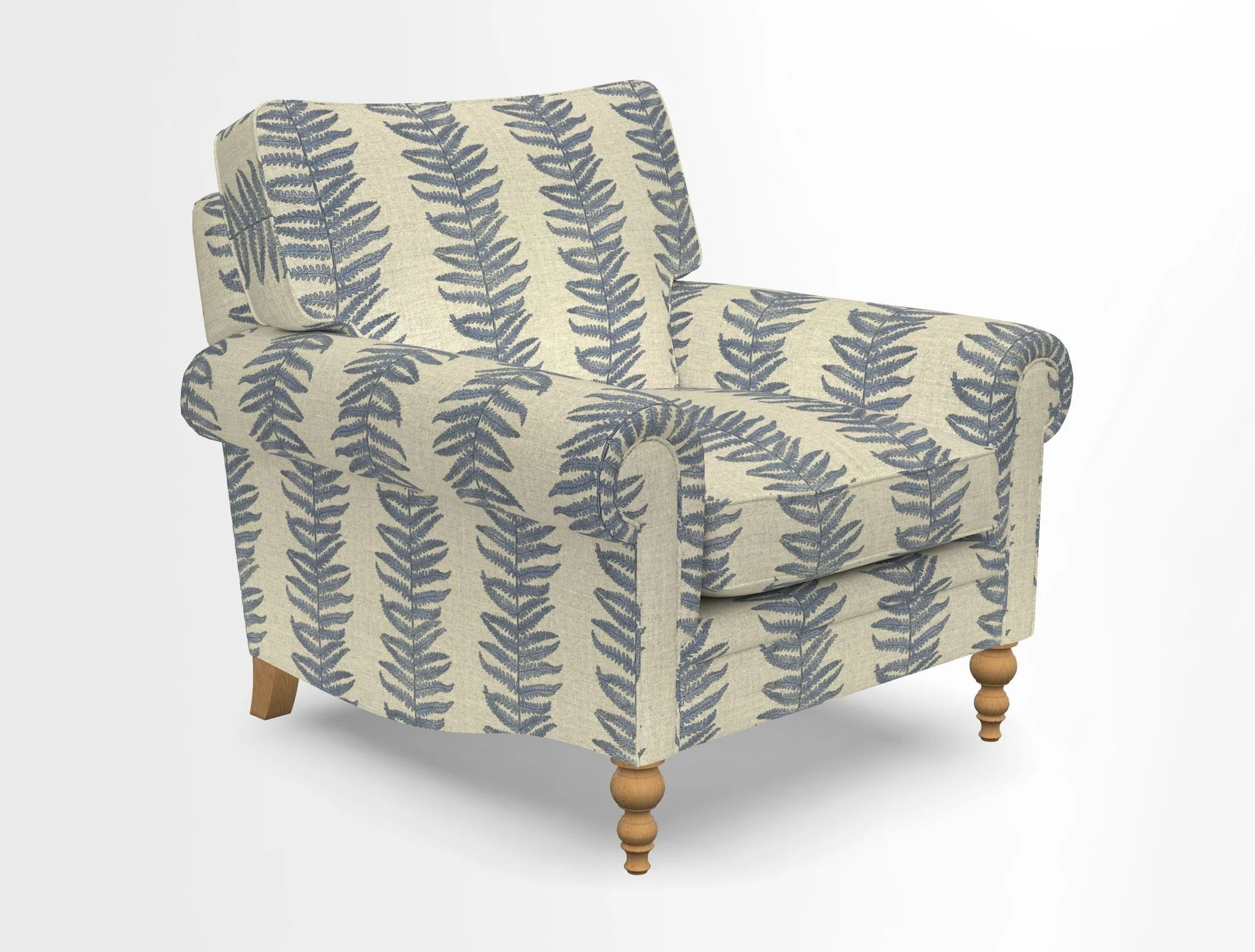Aldingbourne Chair in Grain Sack Stripe Linen Red