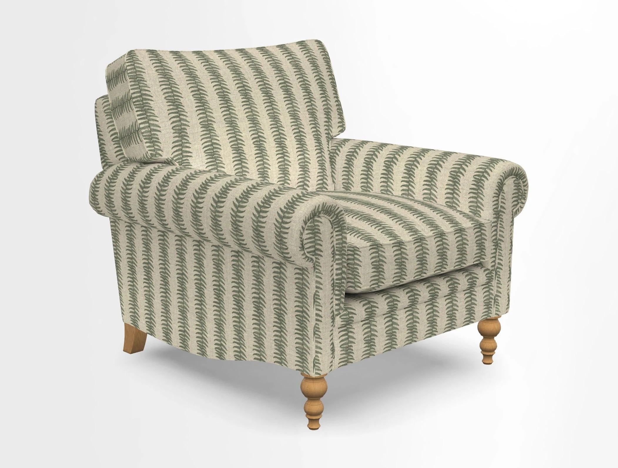 Aldingbourne Chair in Grain Sack Stripe Linen Red
