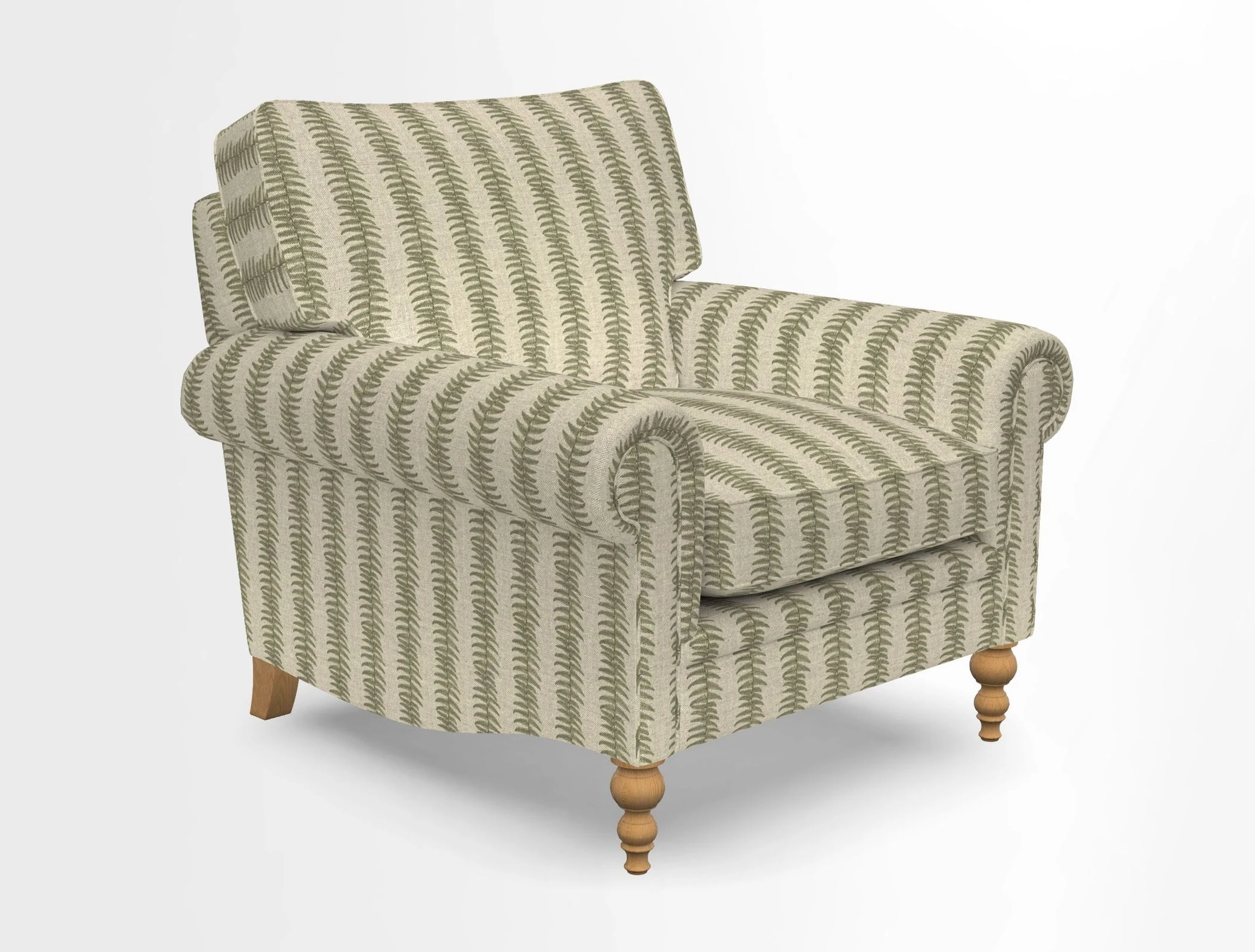 Aldingbourne Chair in Grain Sack Stripe Linen Red