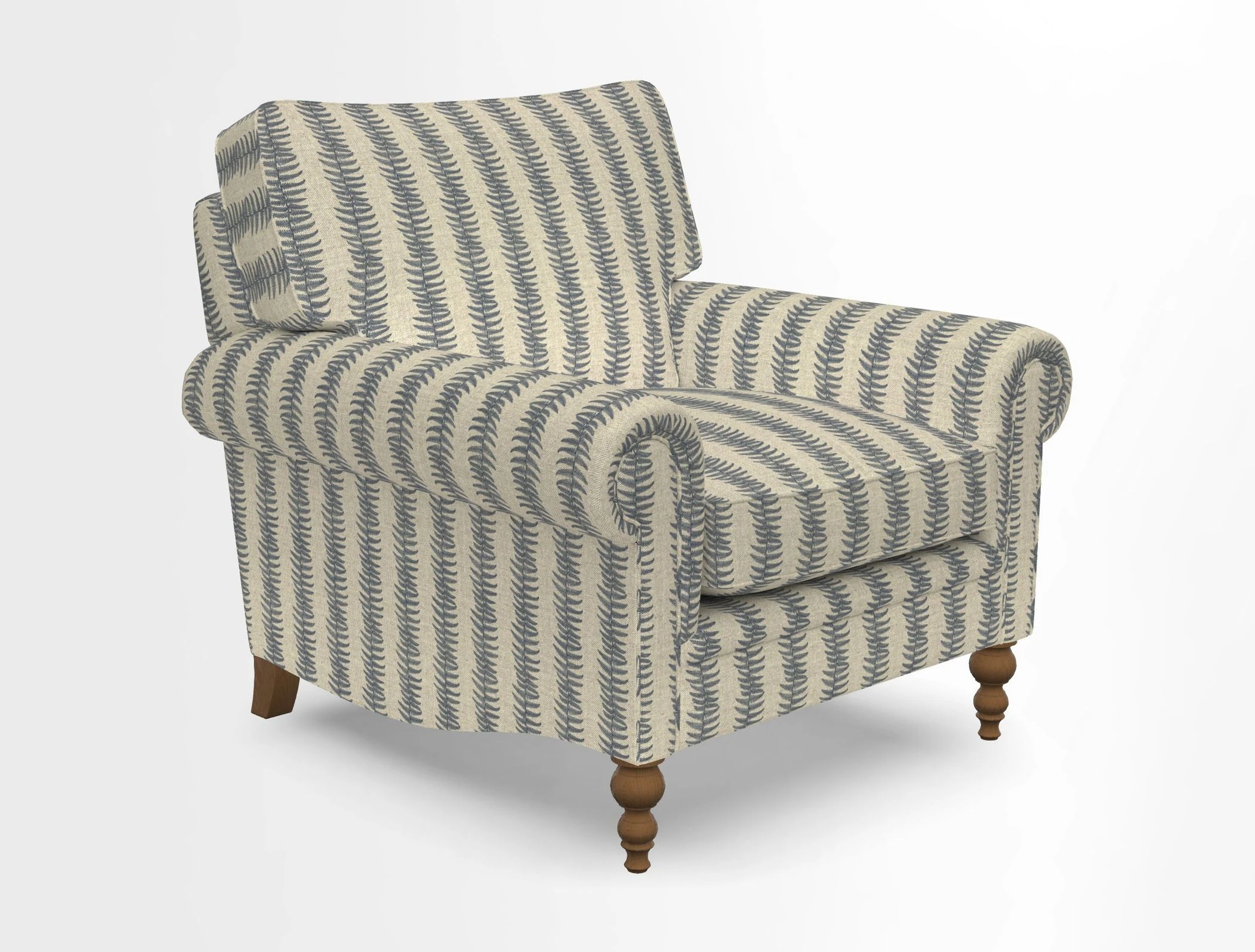 Aldingbourne Chair in Grain Sack Stripe Linen Red