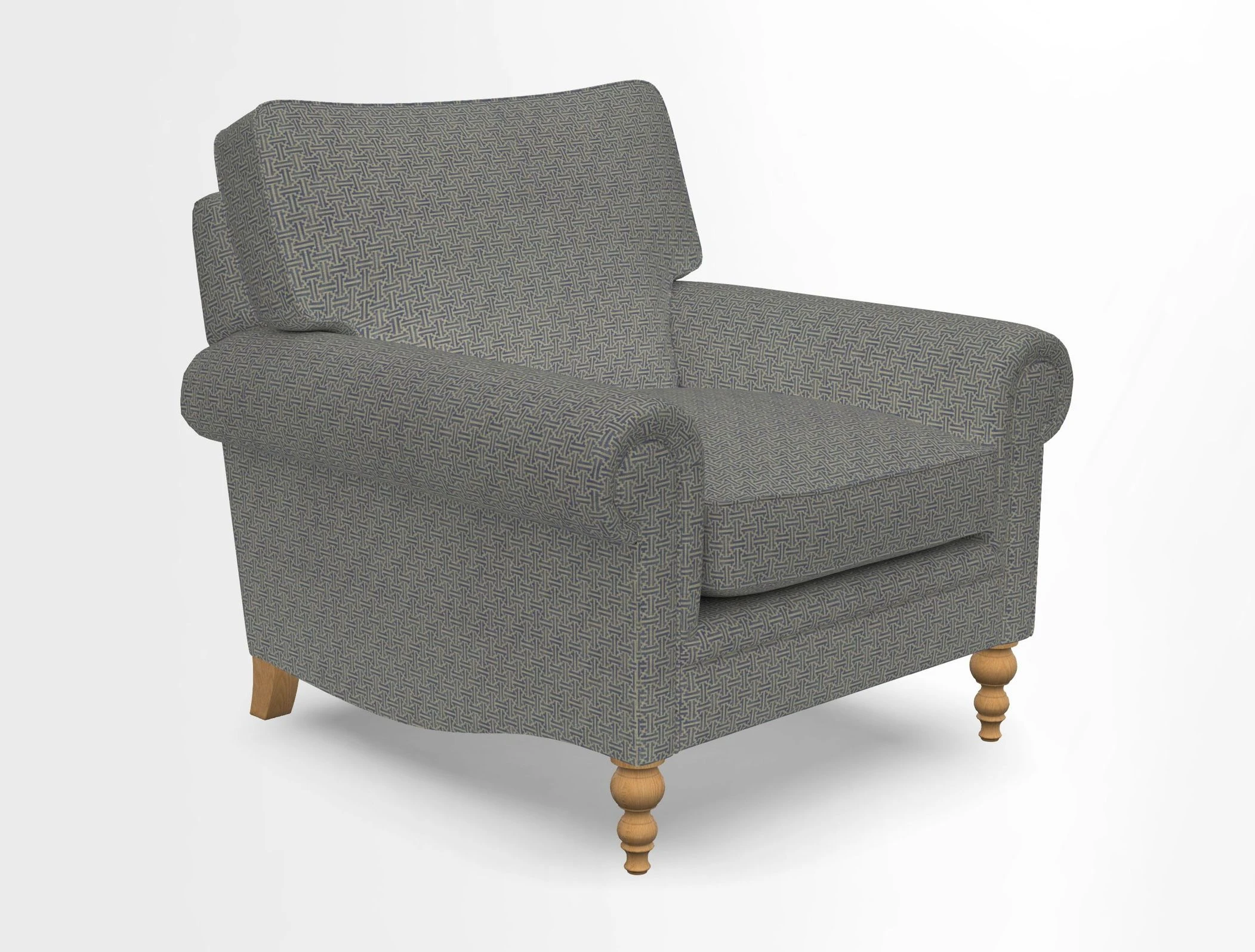 Aldingbourne Chair in Grain Sack Stripe Linen Red