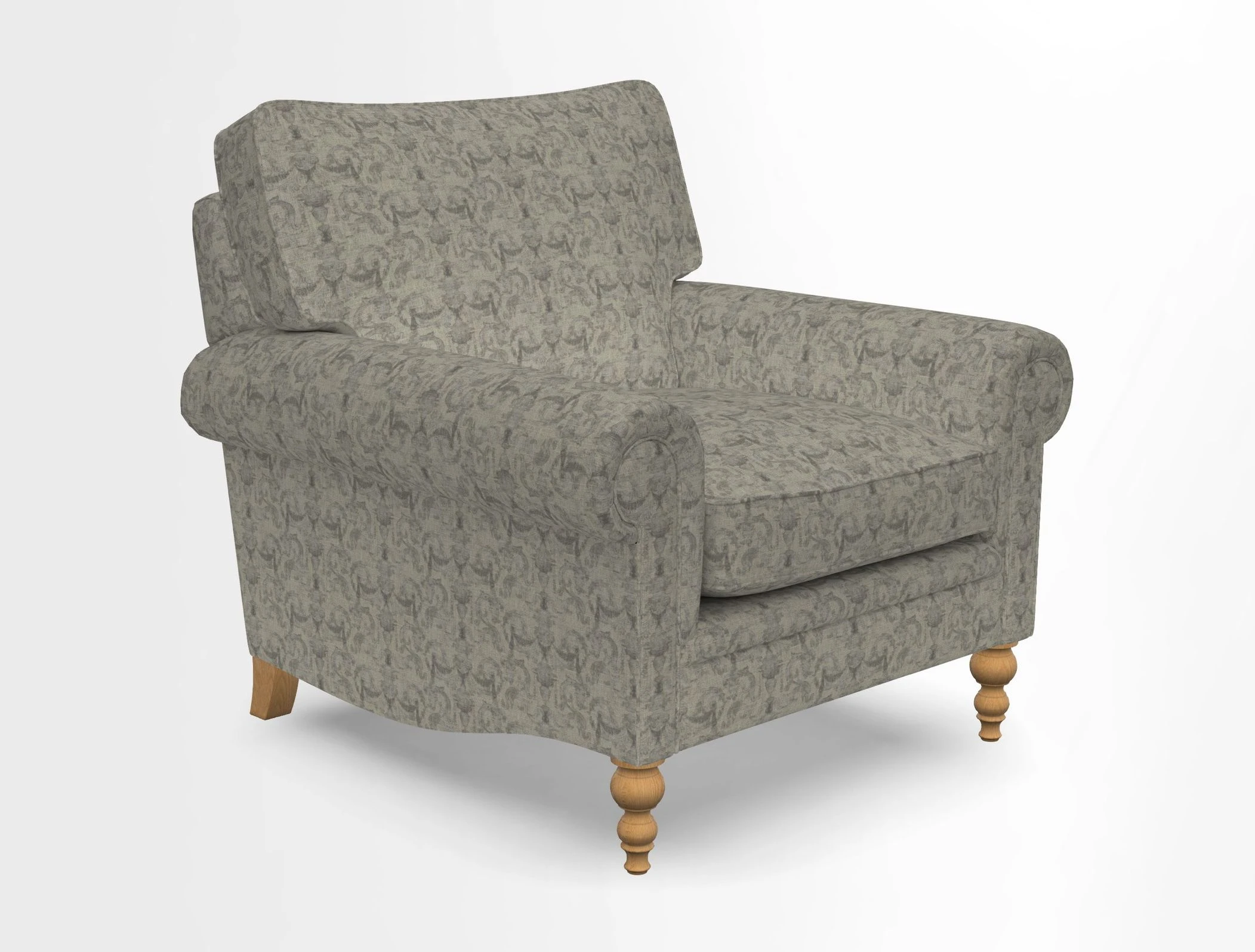 Aldingbourne Chair in Grain Sack Stripe Linen Red