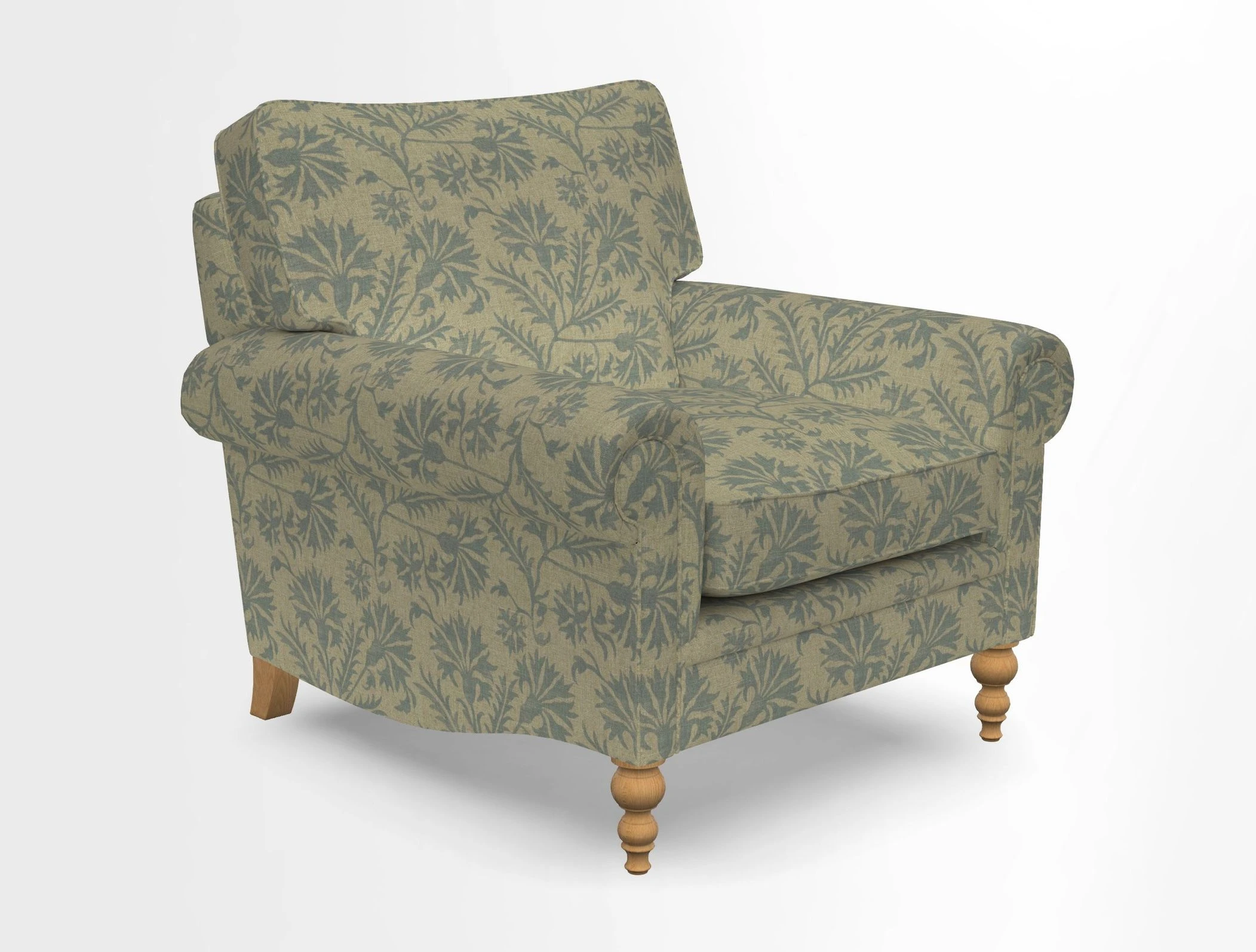 Aldingbourne Chair in Grain Sack Stripe Linen Red